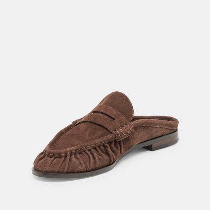 BETZY LOAFERS DK BROWN SUEDE