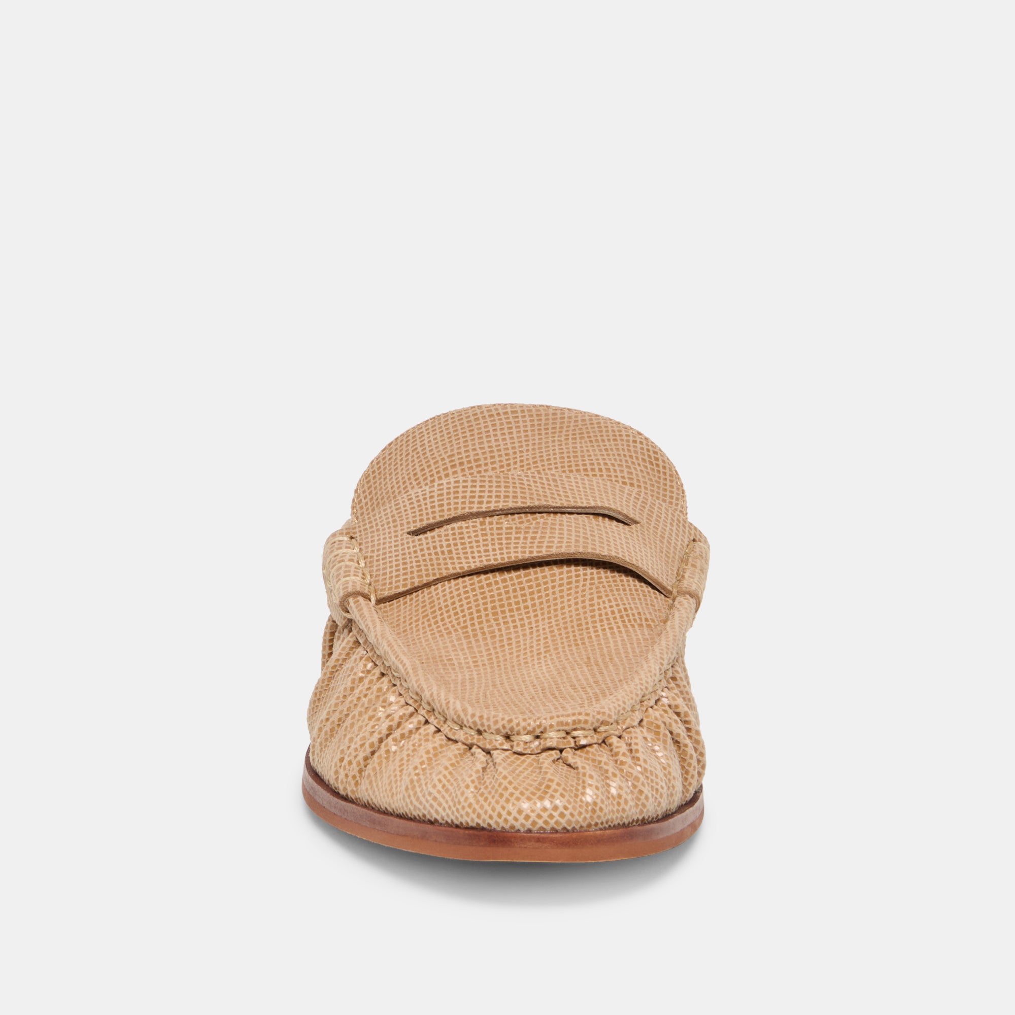 BETZY LOAFERS LATTE EMBOSSED SUEDE - view 6