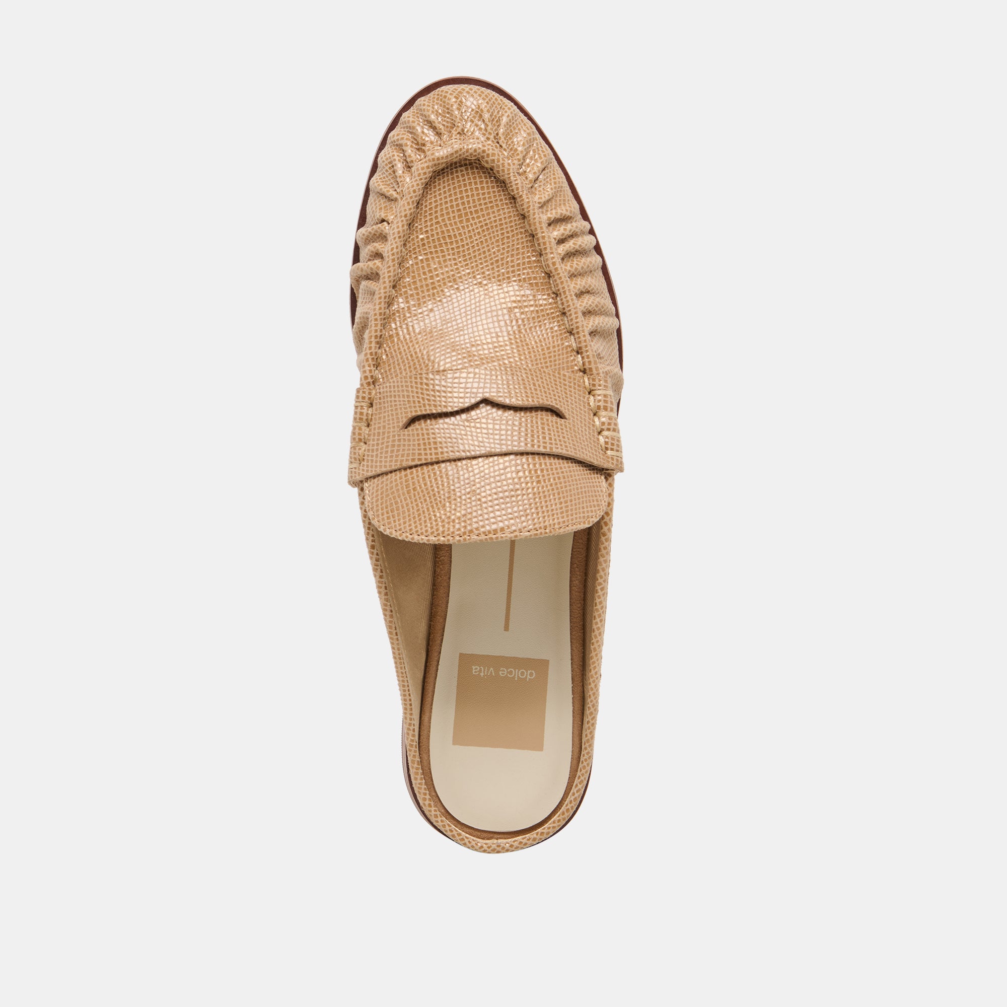 BETZY LOAFERS LATTE EMBOSSED SUEDE - view 8