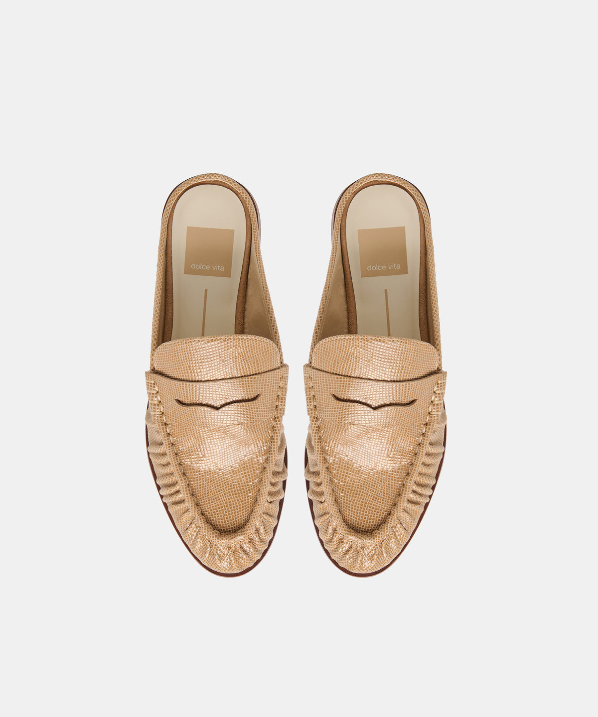 BETZY LOAFERS LATTE EMBOSSED SUEDE - view 3