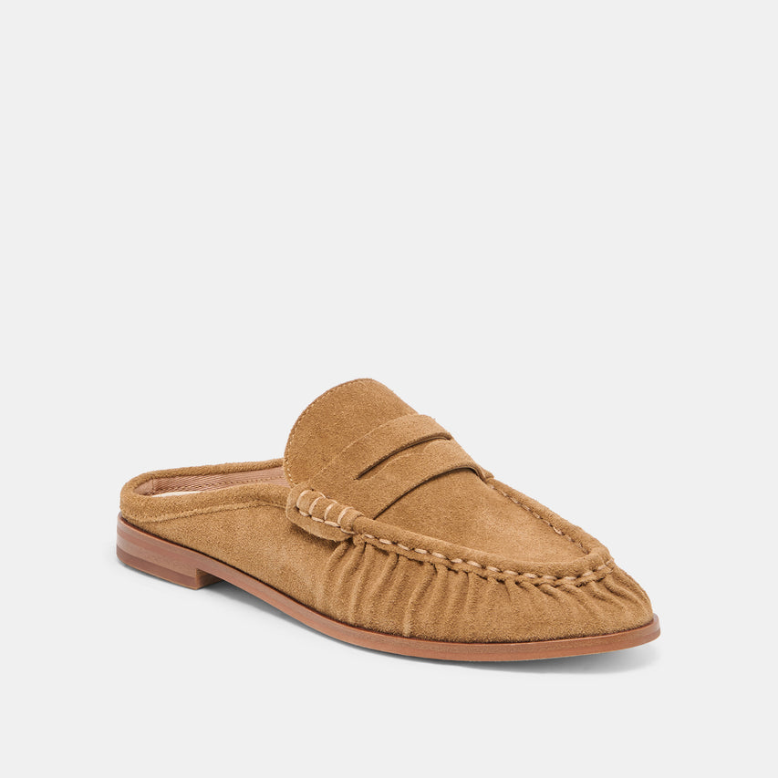 BETZY LOAFERS LT BROWN SUEDE