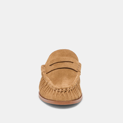 BETZY LOAFERS LT BROWN SUEDE