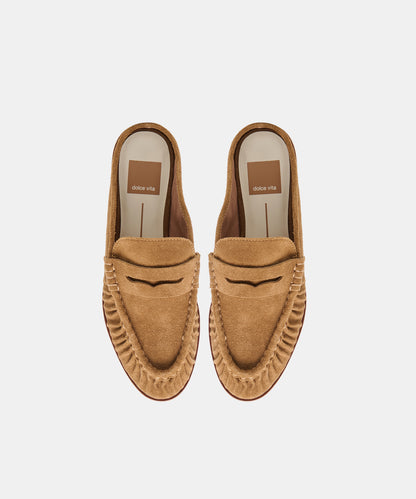 BETZY LOAFERS LT BROWN SUEDE