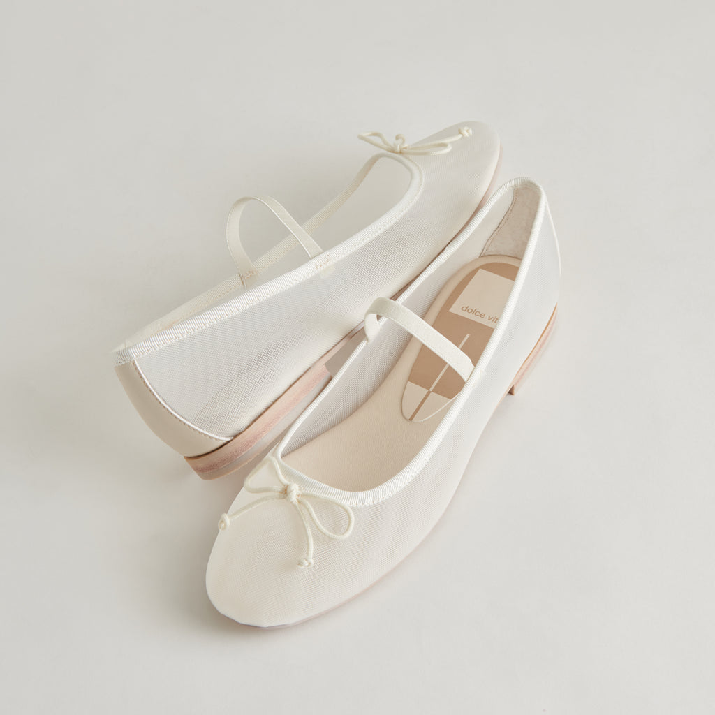 CADEL BALLET FLATS IVORY MESH Dolce Vita