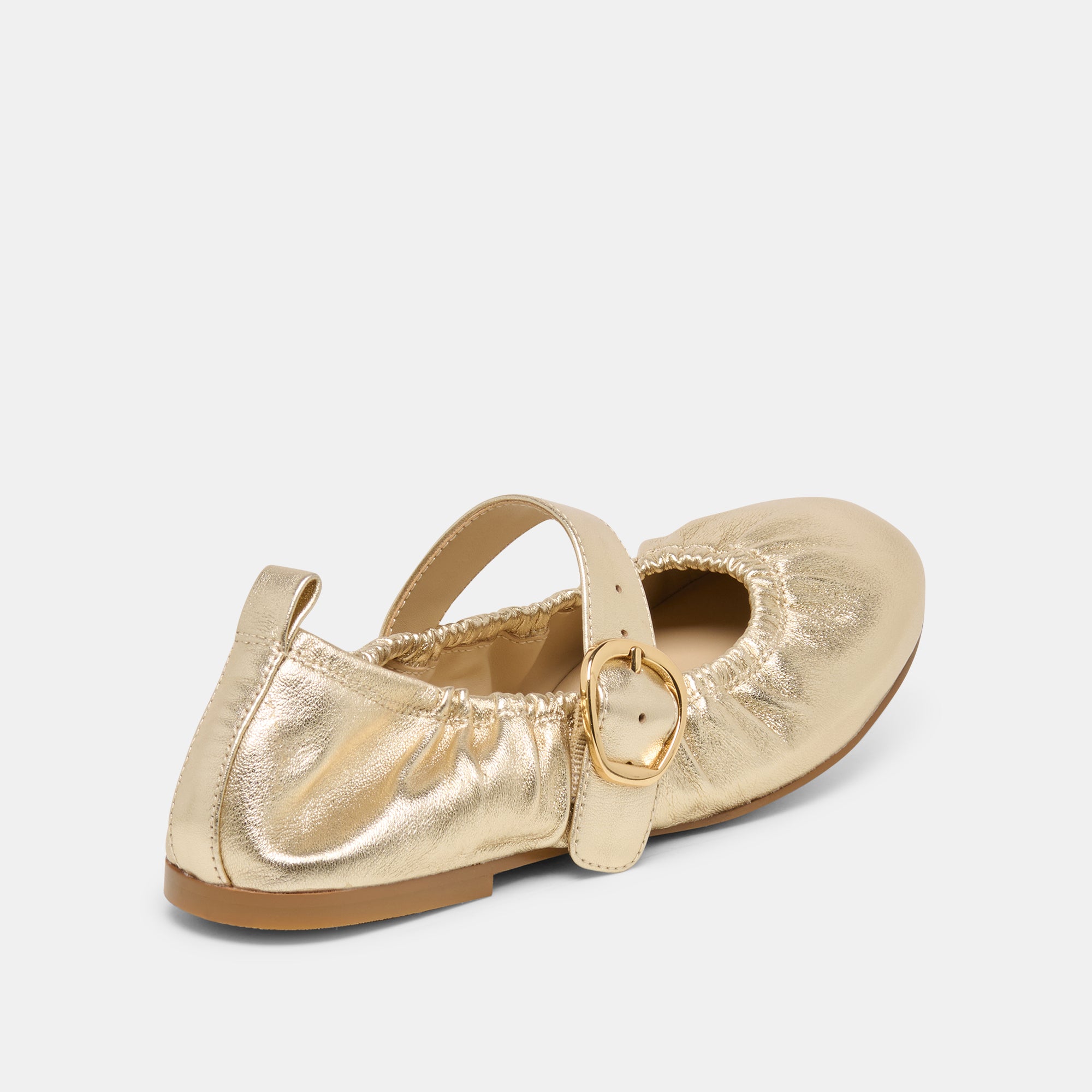 CAELY BALLET FLATS PLATINUM LEATHER