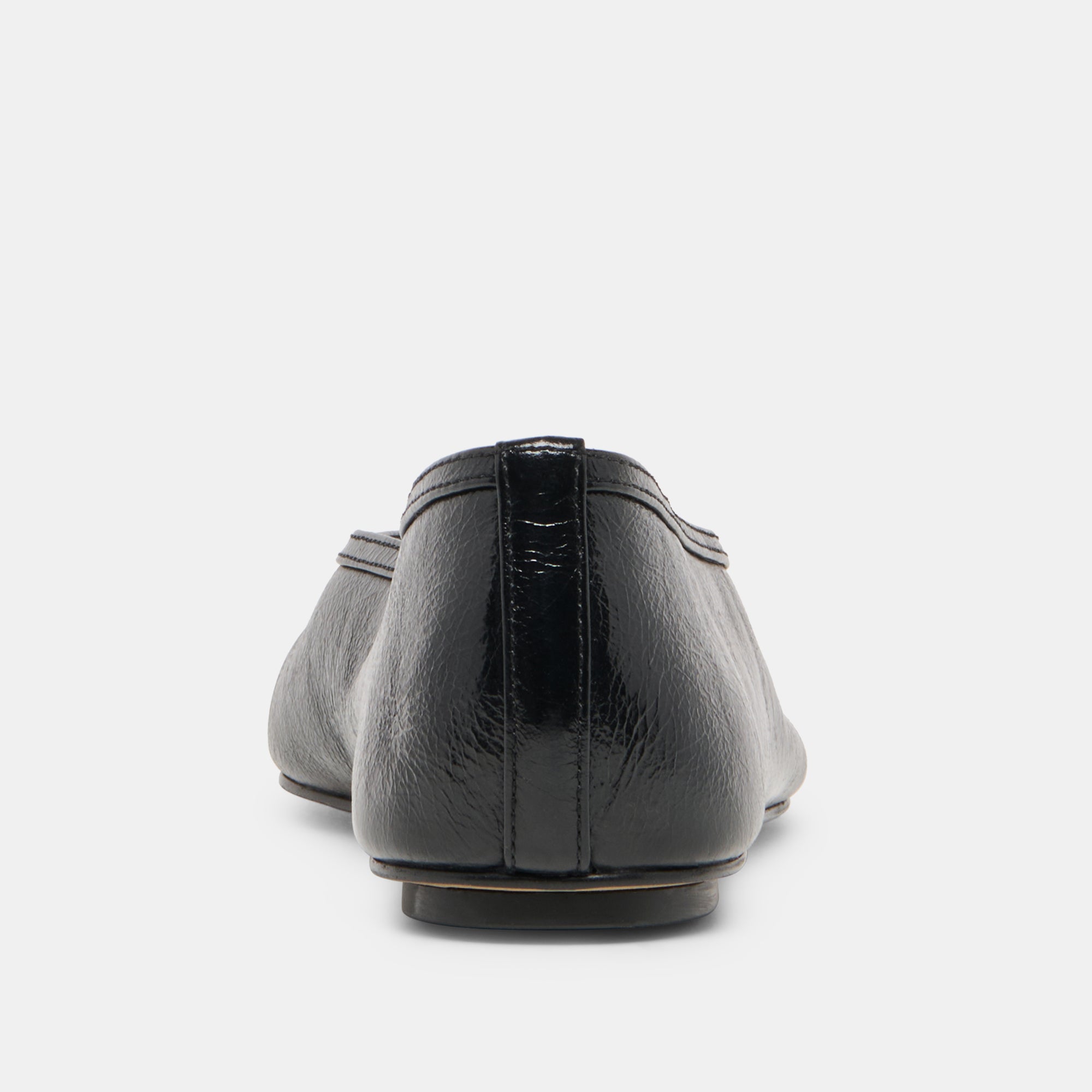 CARET BALLET FLATS BLACK LEATHER - view 7