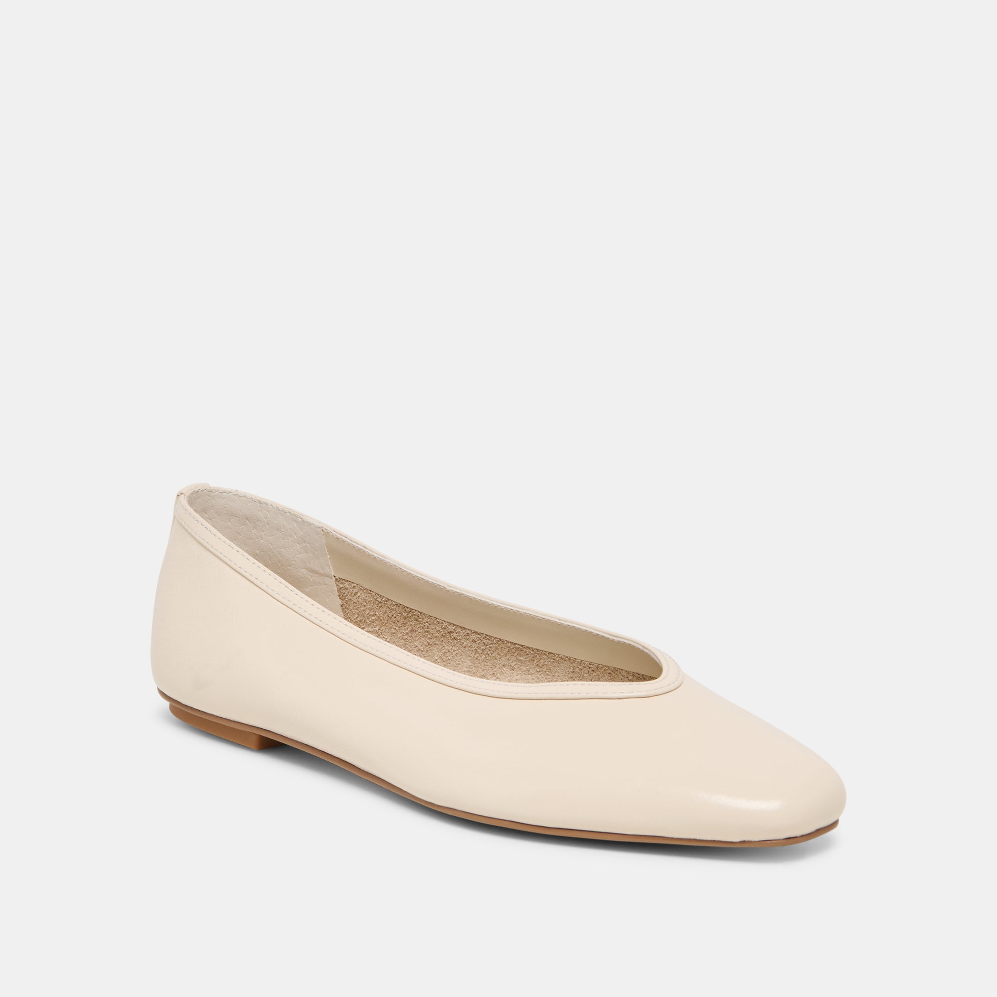 CARET BALLET FLATS BONE LEATHER - view 2