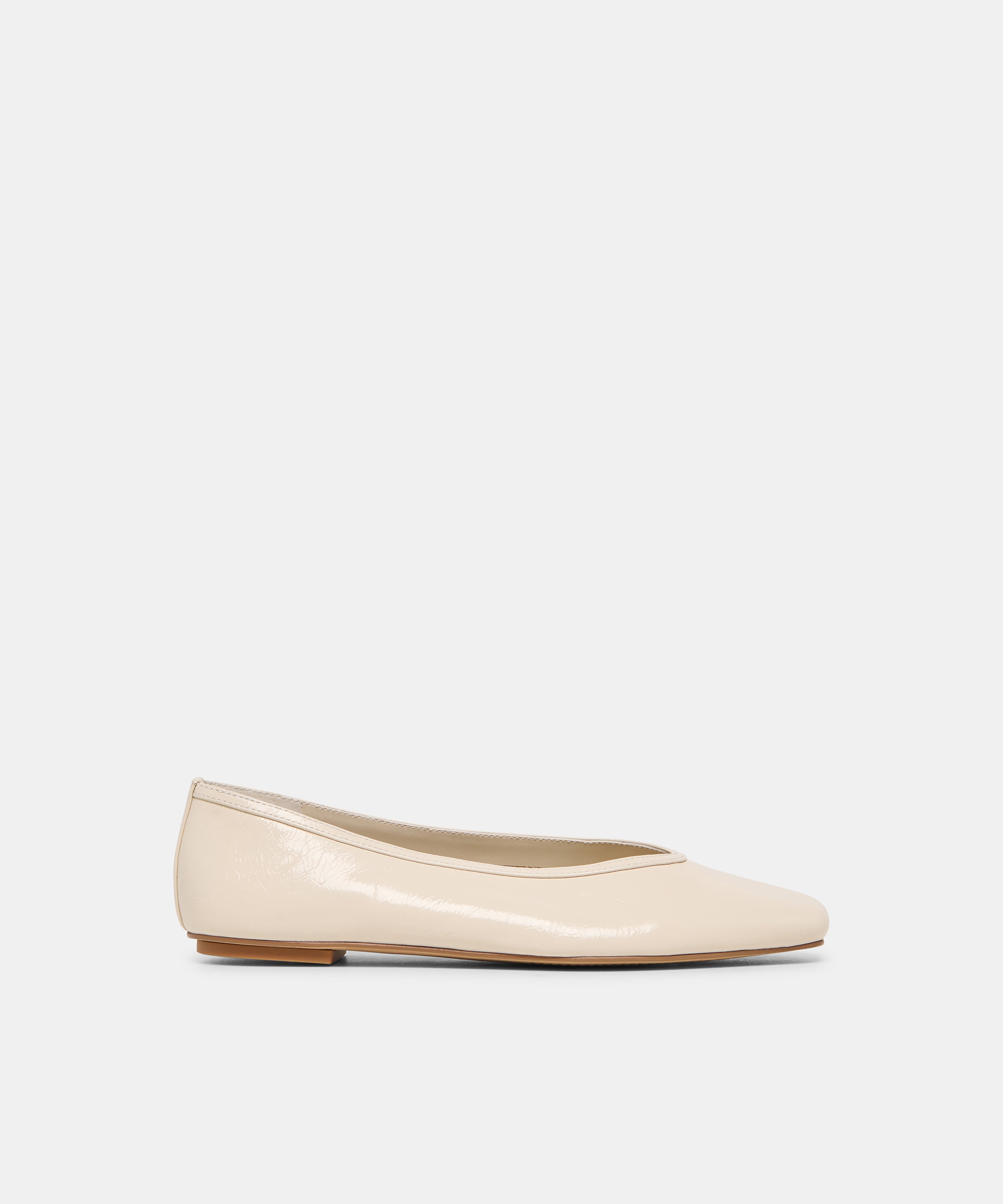 CARET Bone Leather Pointed-Toe Ballet Flats | Dolce Vita