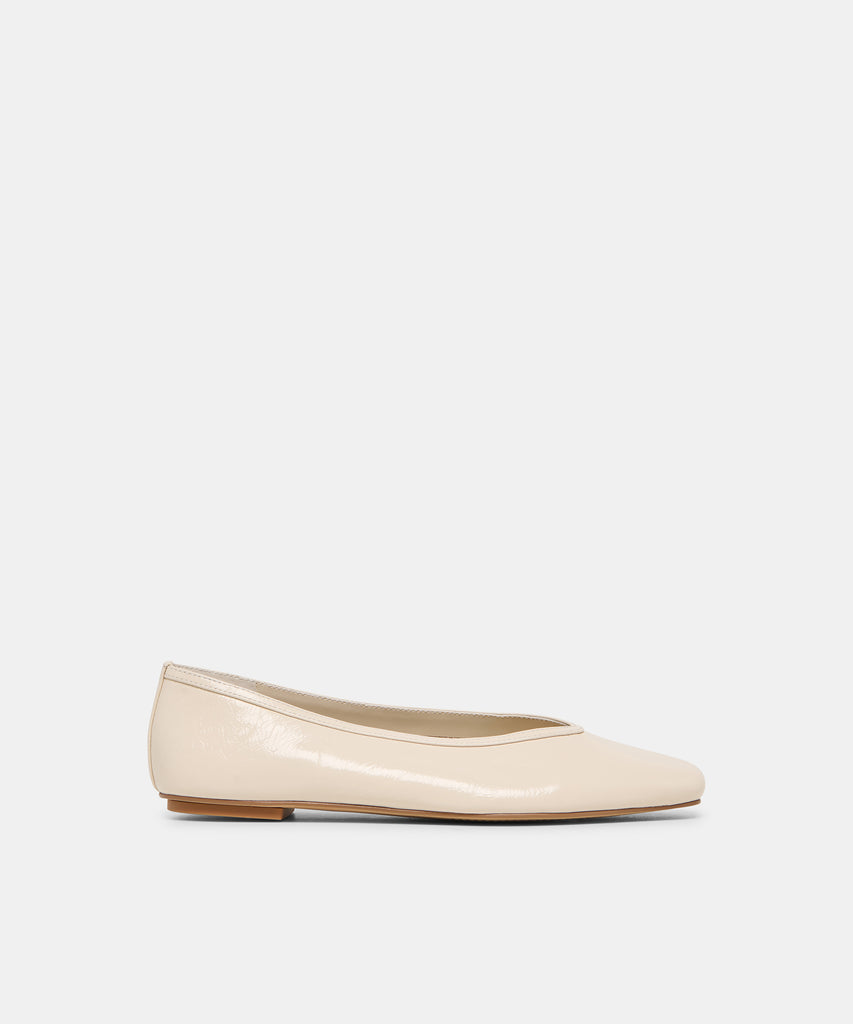 CARET Bone Leather Pointed-Toe Ballet Flats | Dolce Vita