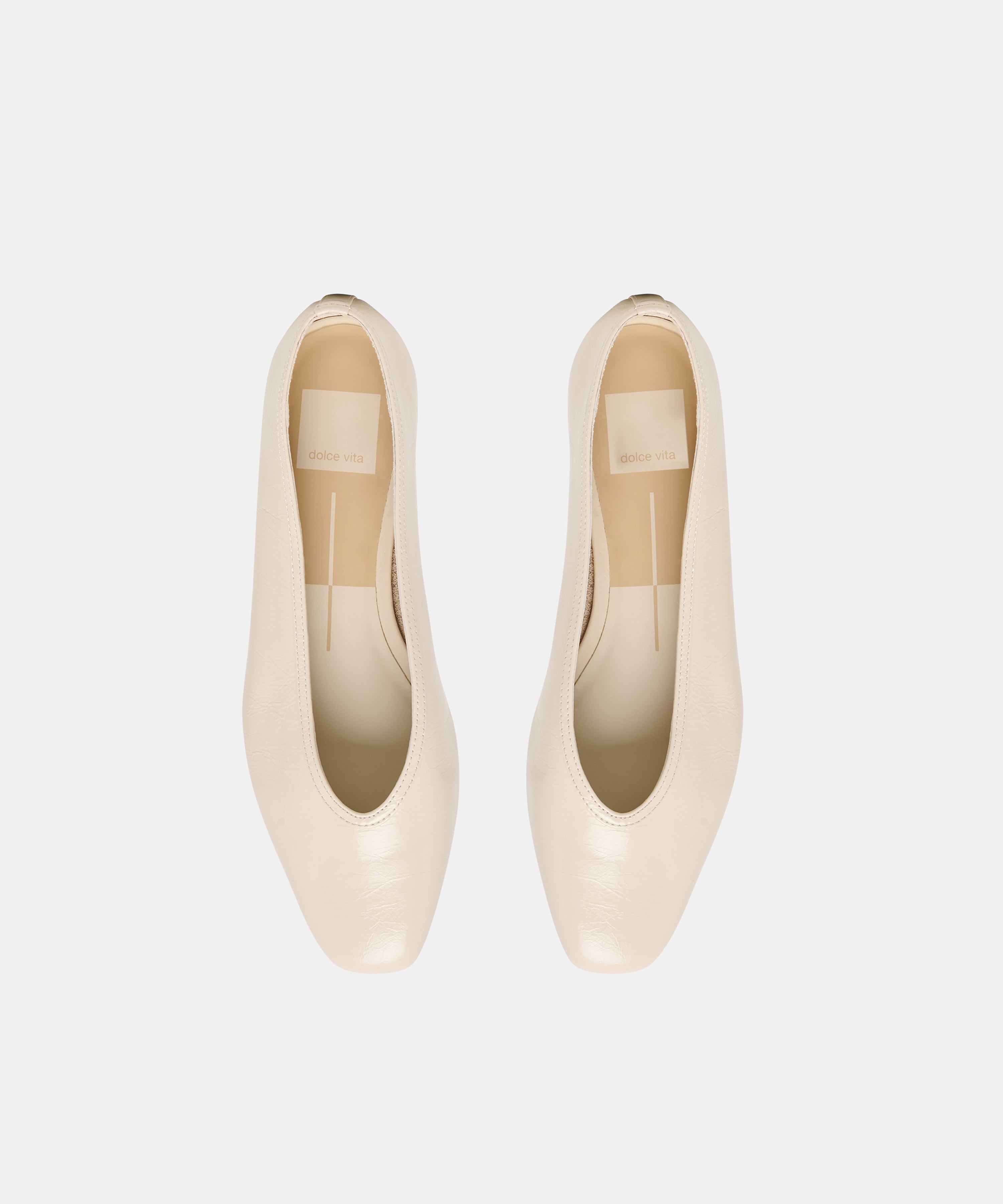 CARET BALLET FLATS BONE LEATHER - view 3