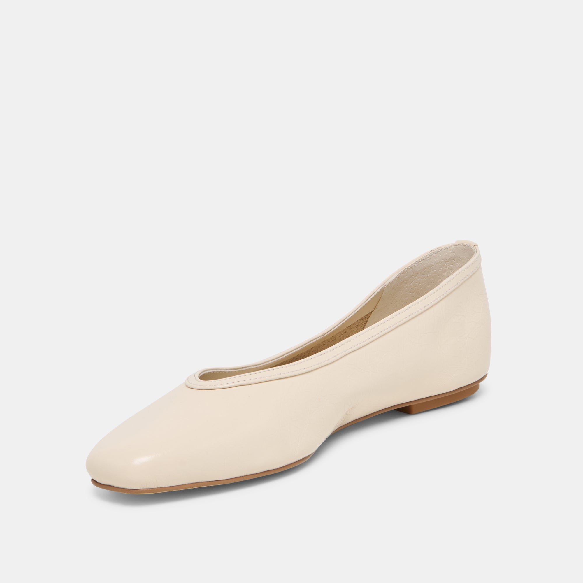 CARET BALLET FLATS BONE LEATHER - view 4