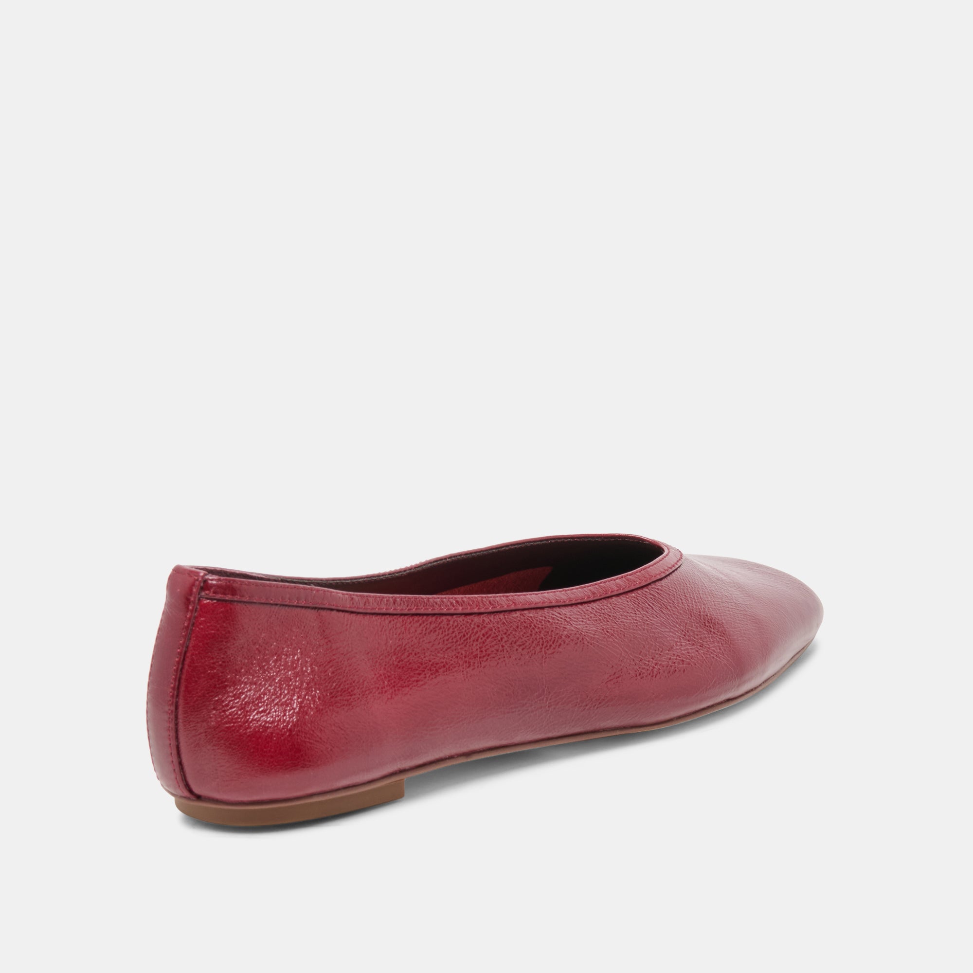 CARET BALLET FLATS GARNET LEATHER - view 3