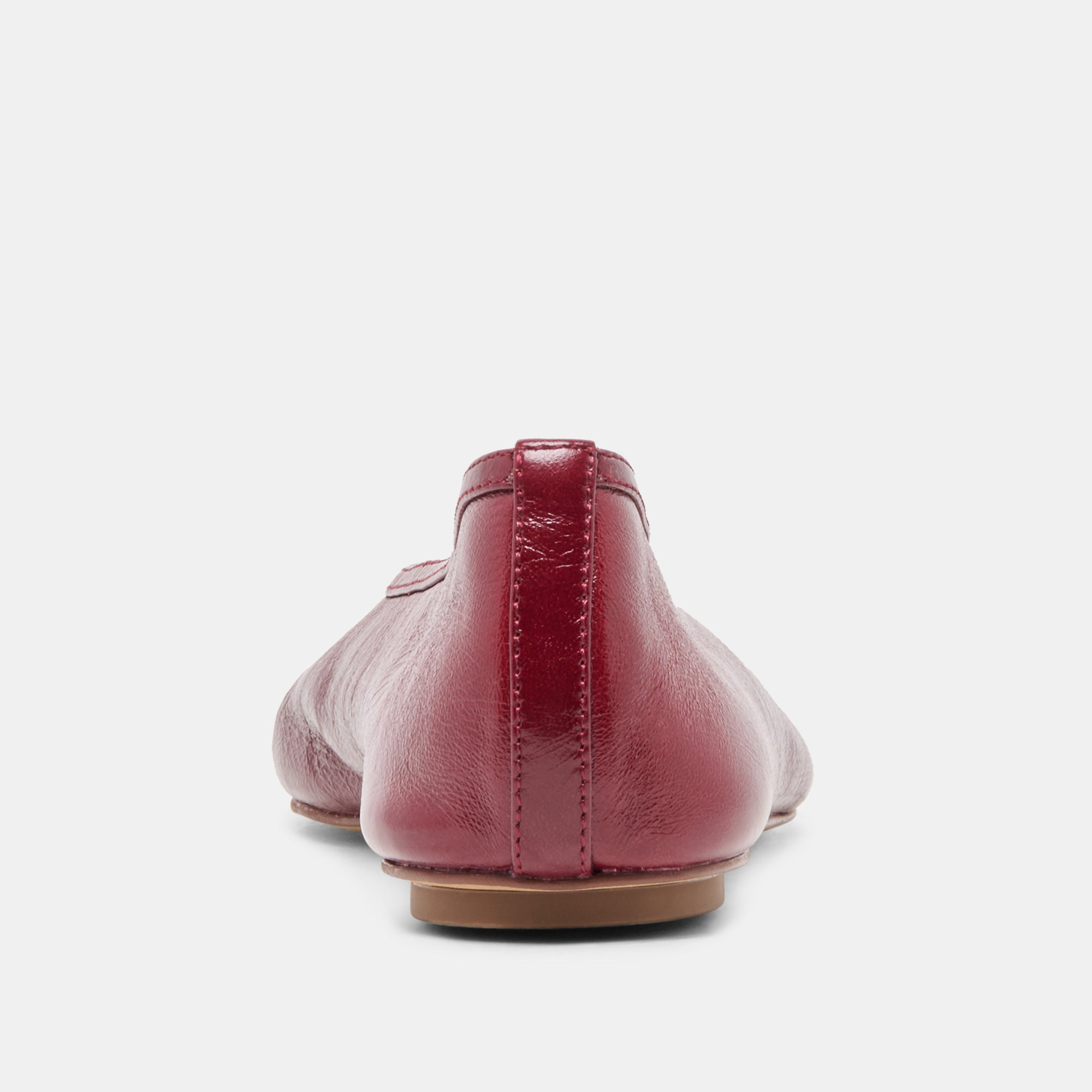 CARET BALLET FLATS GARNET LEATHER - view 7