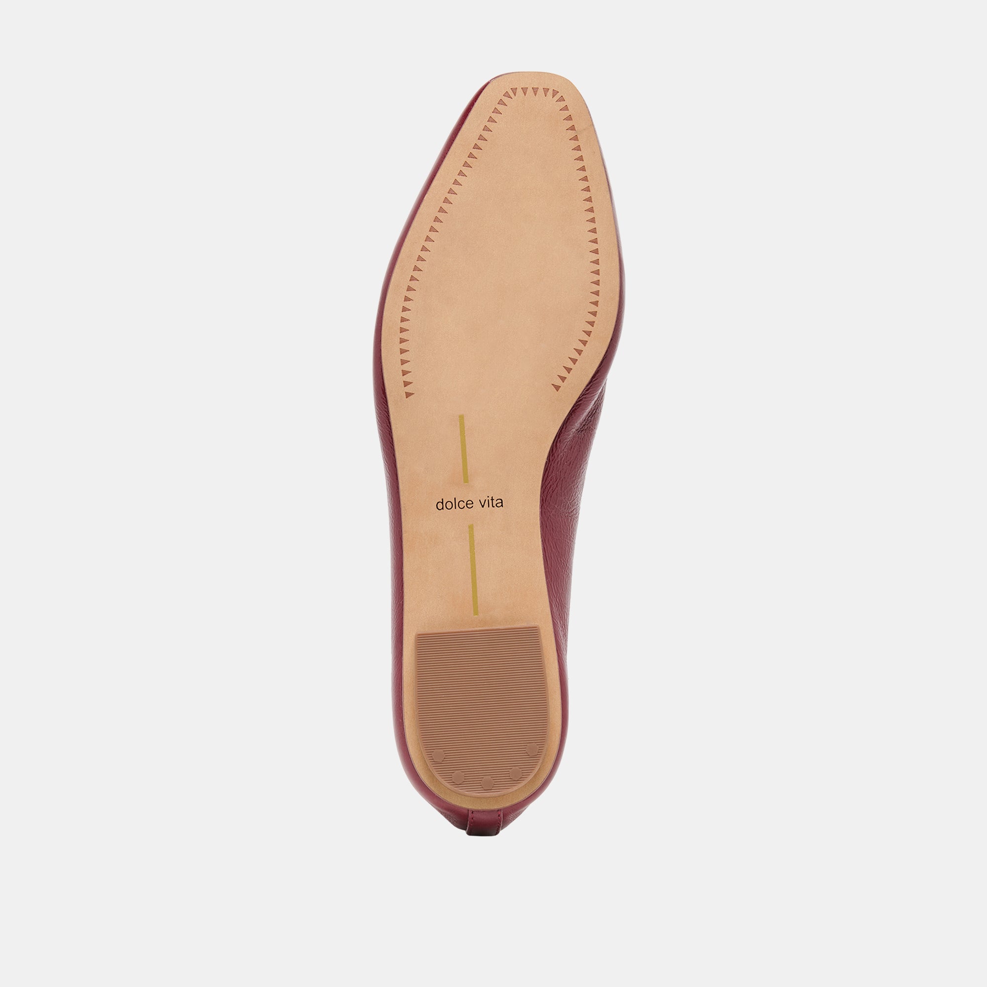 CARET BALLET FLATS GARNET LEATHER - view 9
