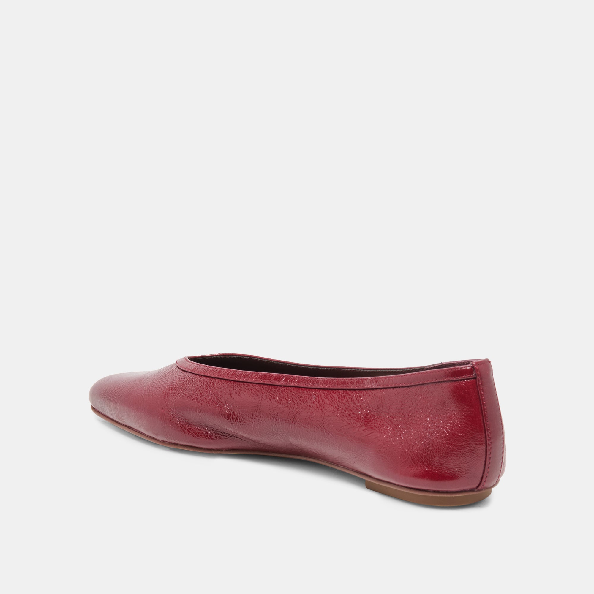 CARET BALLET FLATS GARNET LEATHER - view 5