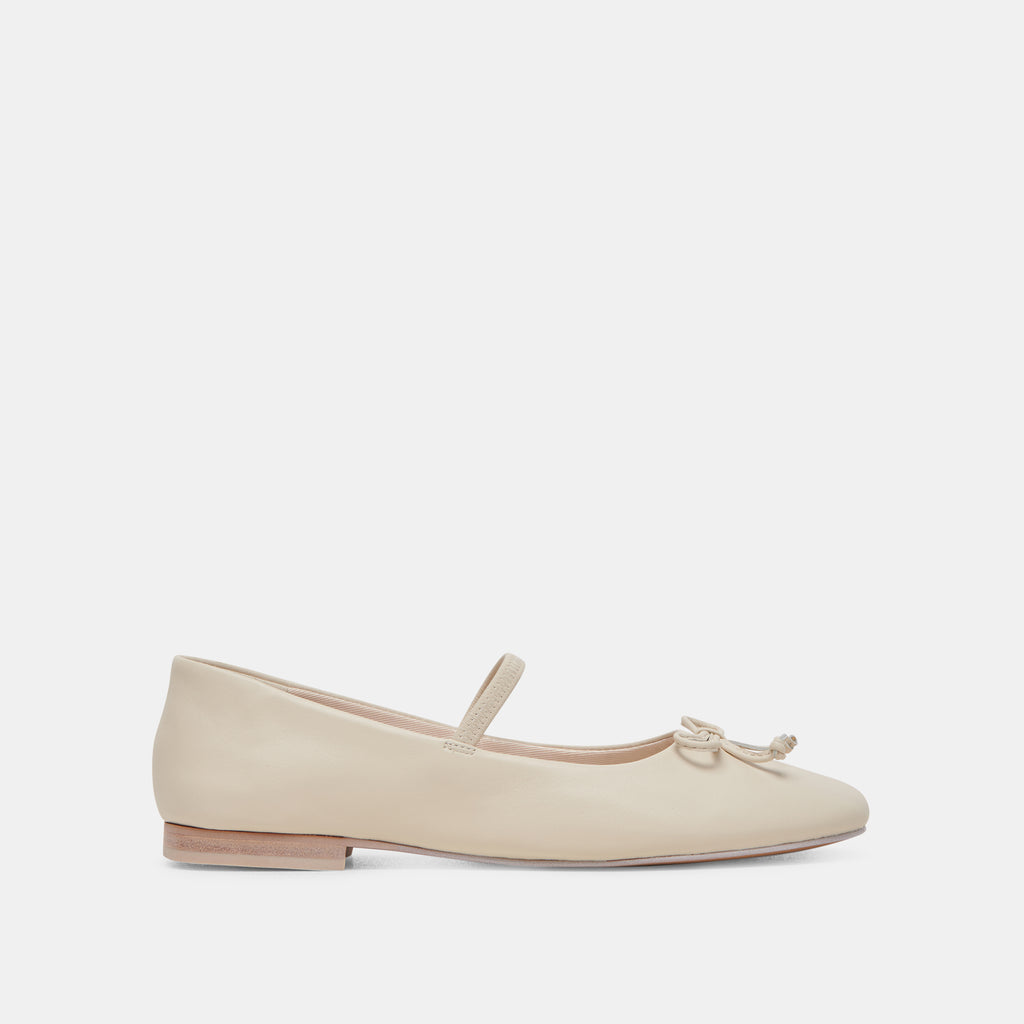 CARIN BALLET FLATS IVORY LEATHER - image 1