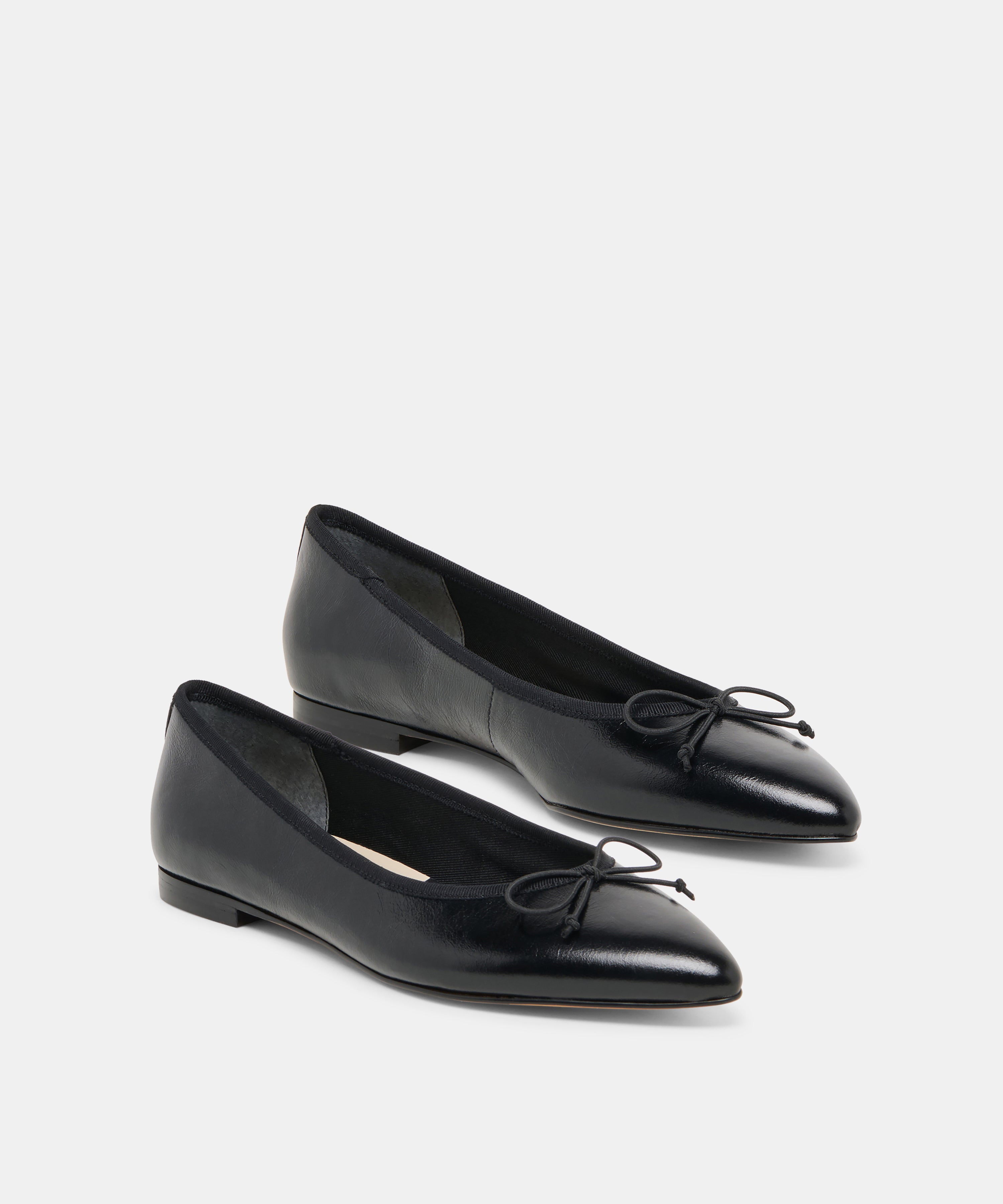 CELIO BALLET FLATS BLACK LEATHER - view 2