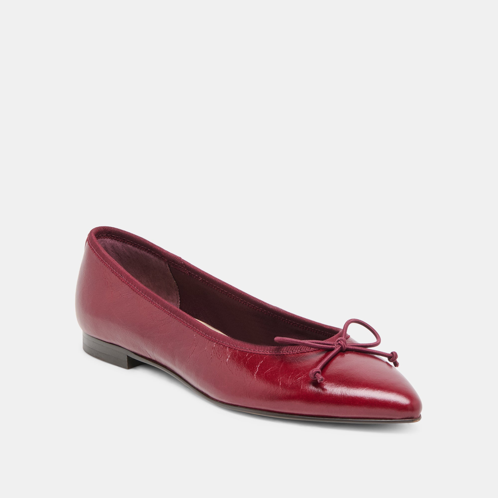 CELIO BALLET FLATS GARNET LEATHER - view 2