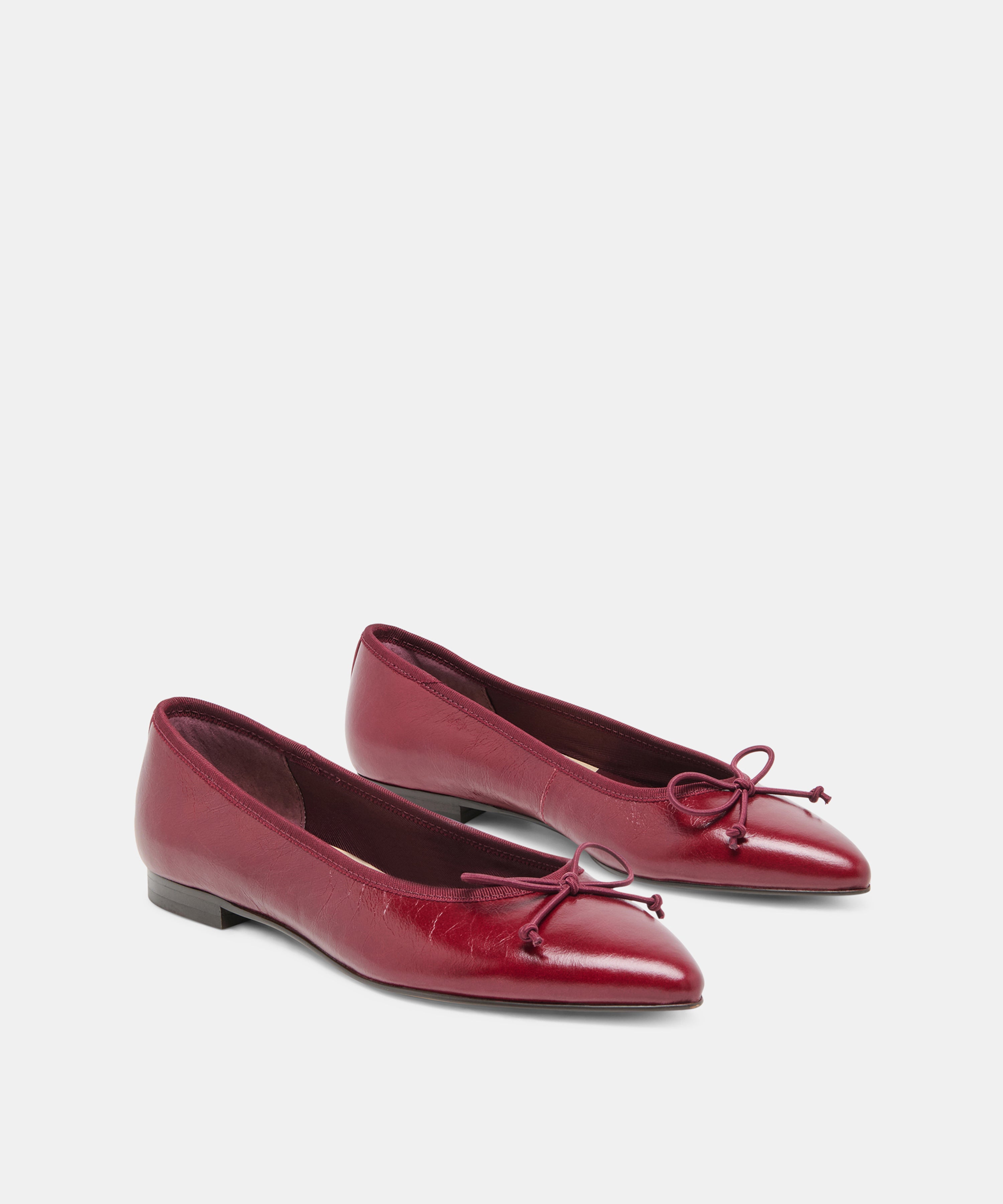 CELIO BALLET FLATS GARNET LEATHER - view 3
