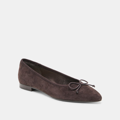 CELIO BALLET FLATS WALNUT SUEDE