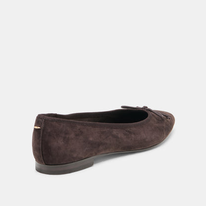CELIO BALLET FLATS WALNUT SUEDE