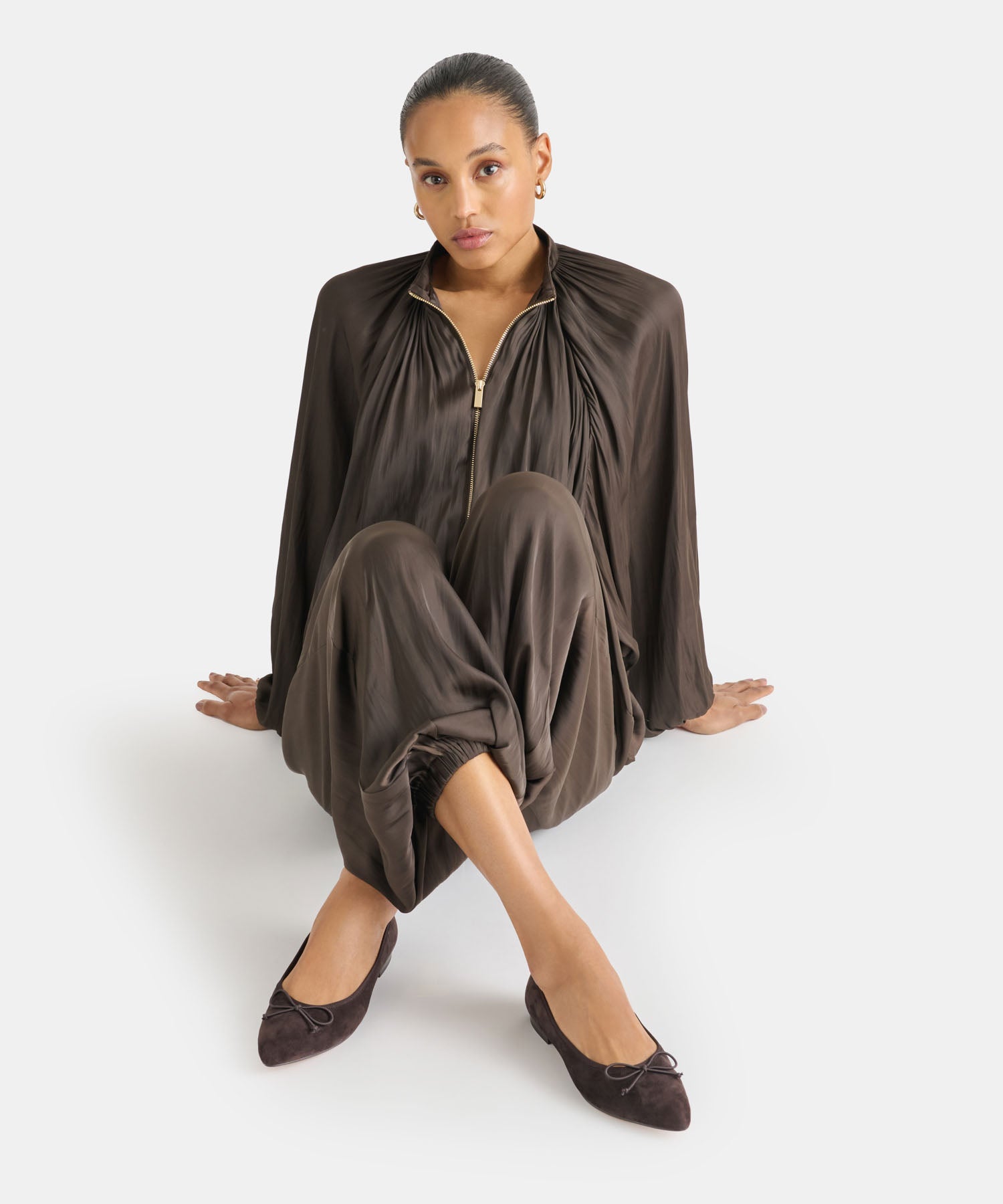CELIO BALLET FLATS WALNUT SUEDE - view 2
