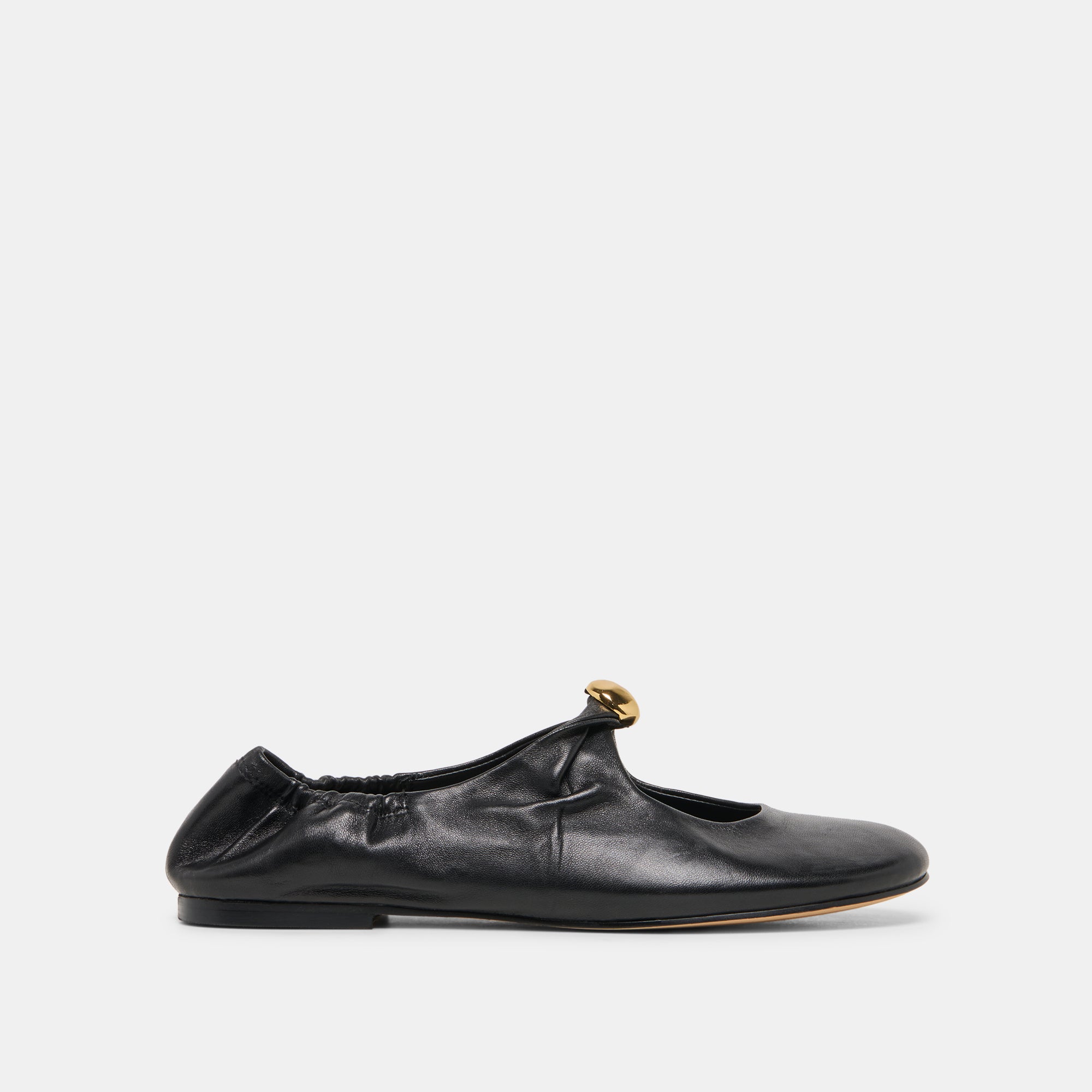 Cornel Black Leather Flats | Dolce Vita