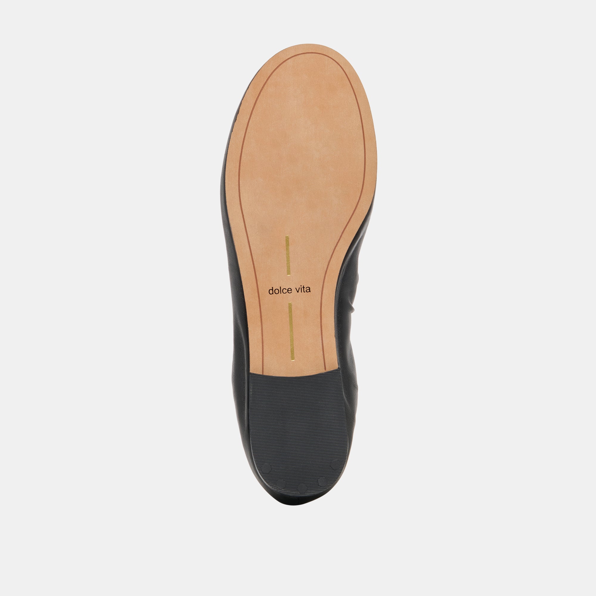 CORNEL FLATS BLACK LEATHER