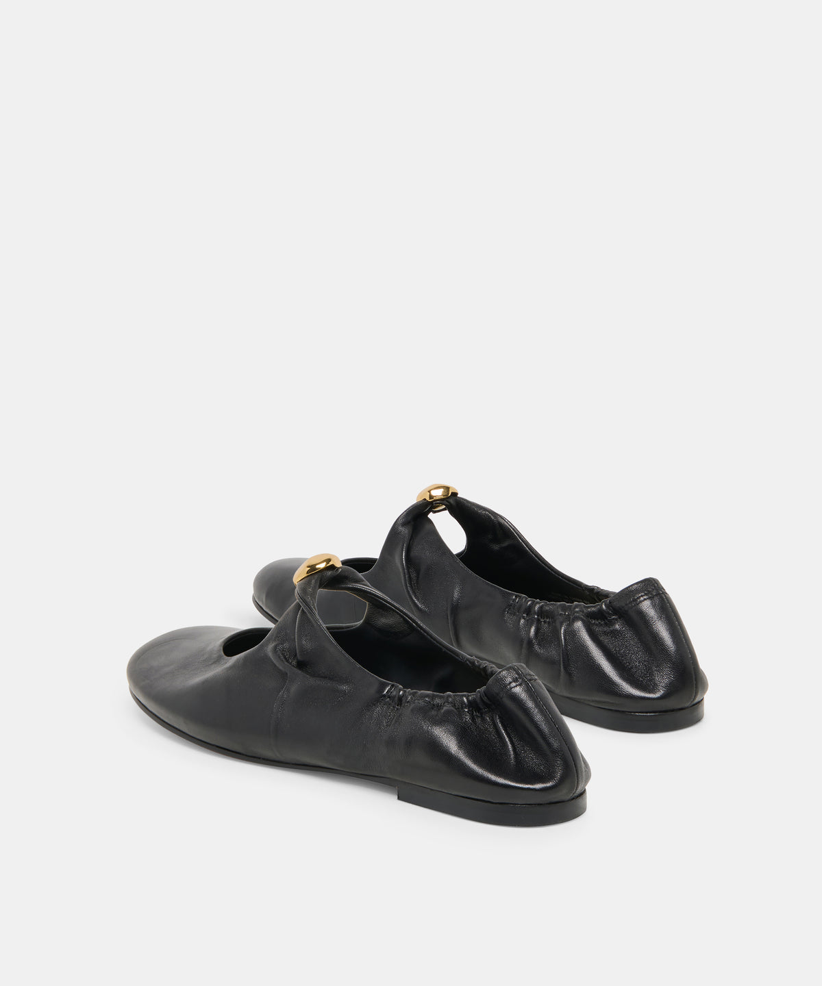 CORNEL FLATS BLACK LEATHER - view 5