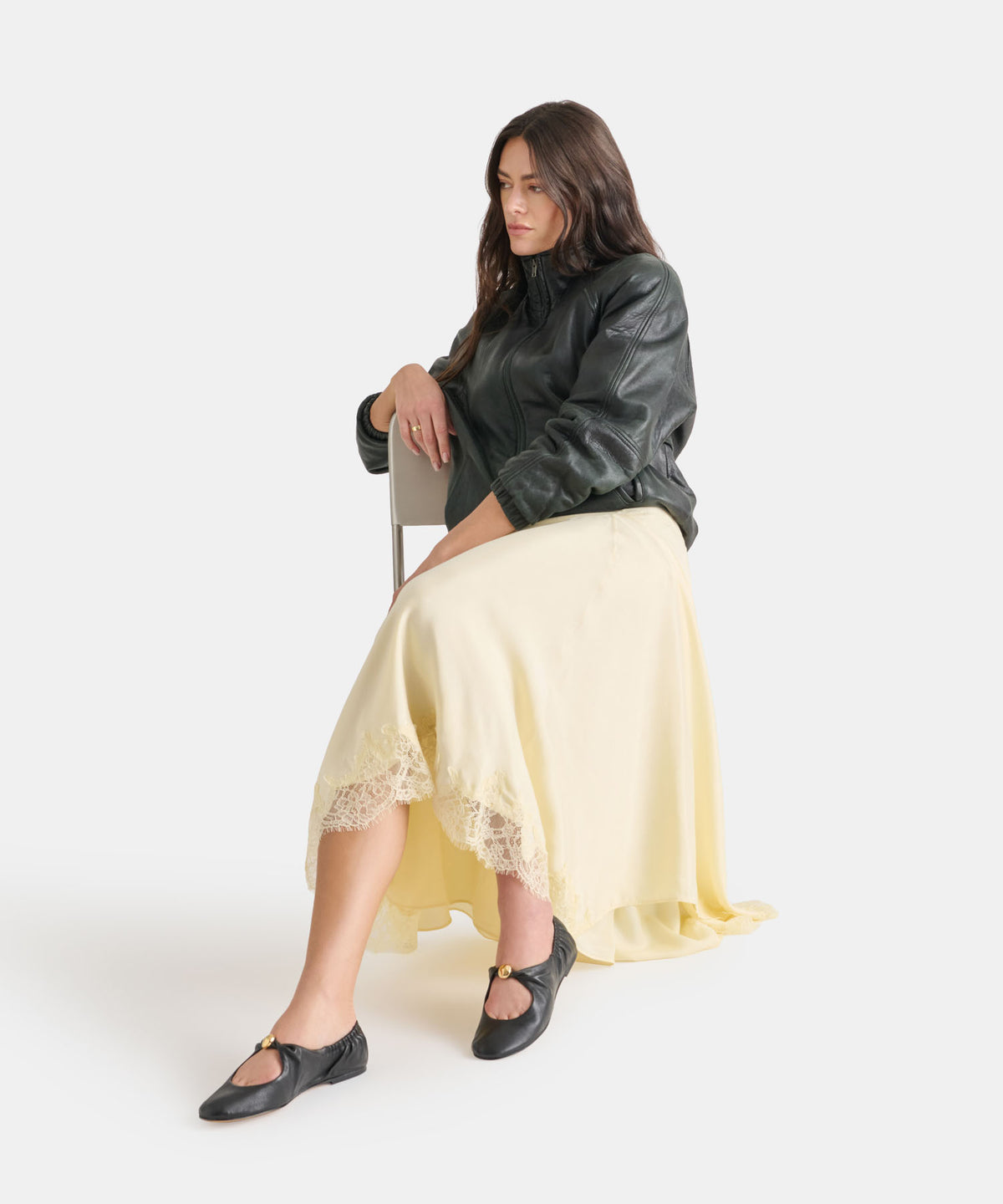 CORNEL FLATS BLACK LEATHER - view 4