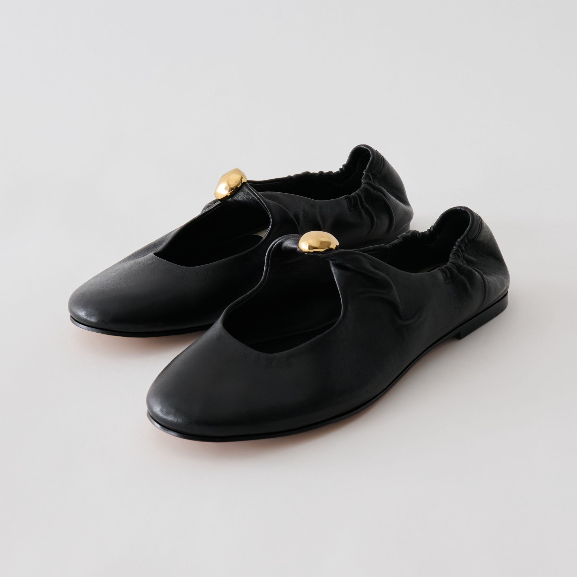 CORNEL FLATS BLACK LEATHER - view 3