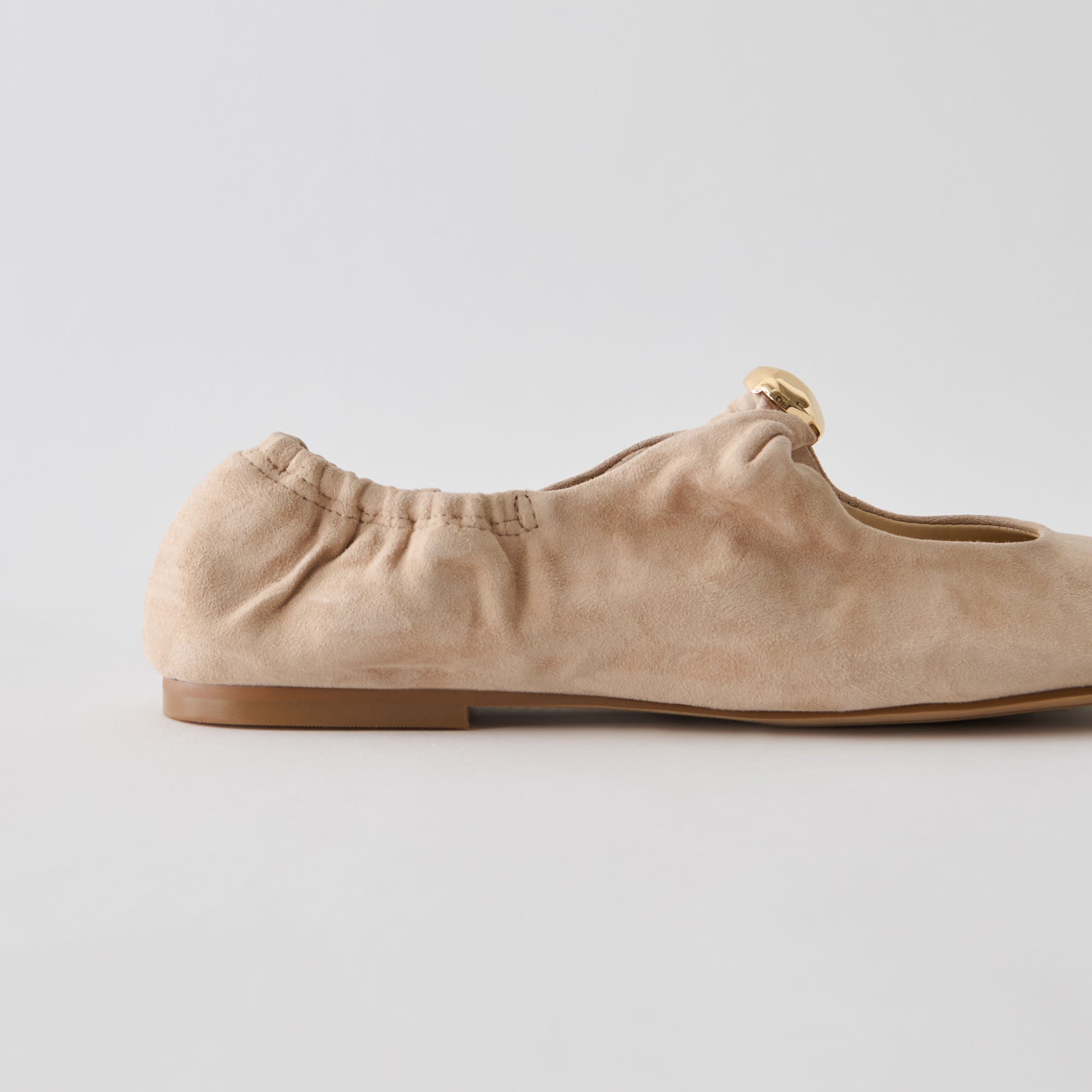 CORNEL FLATS CAMEL SUEDE - view 4