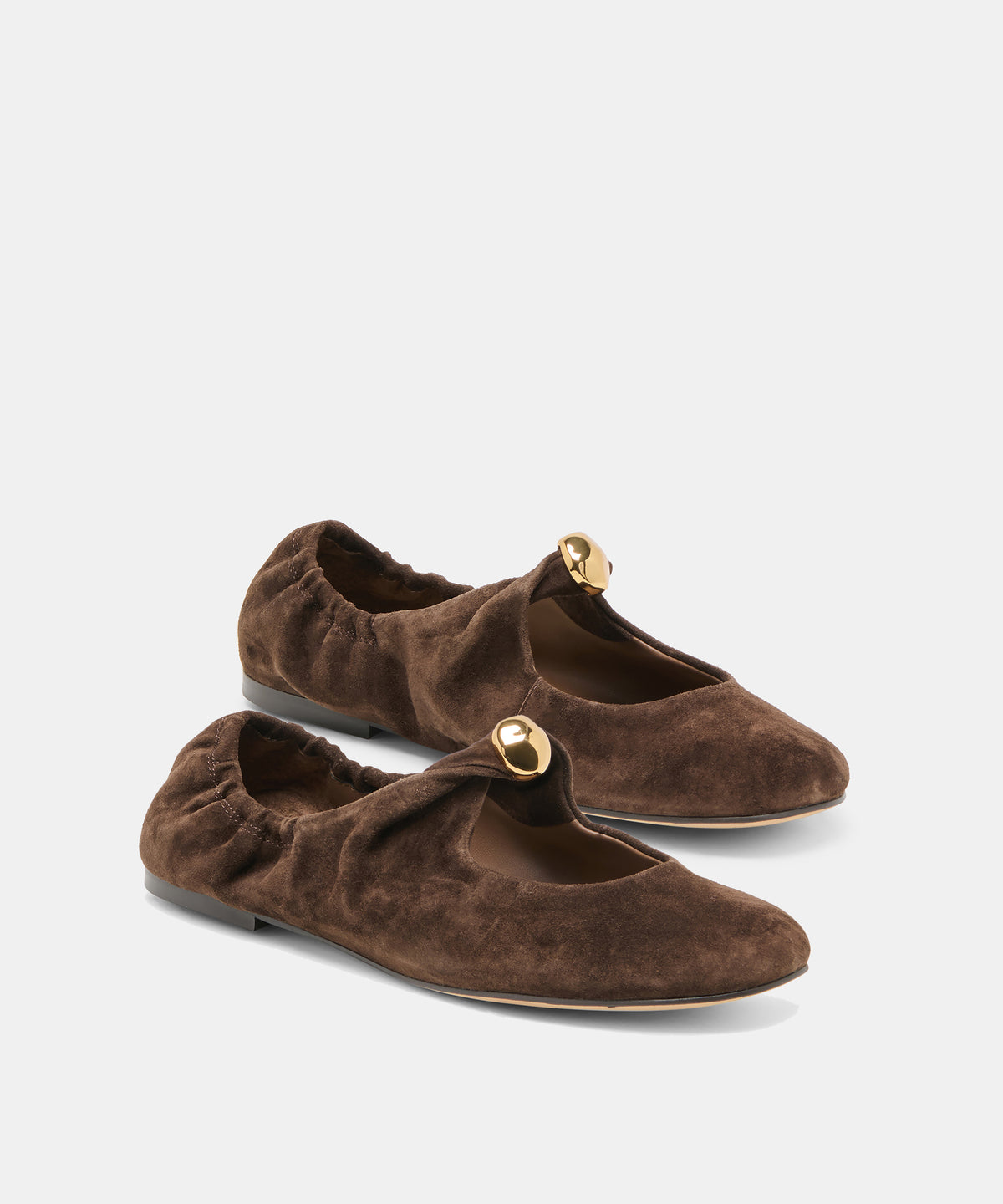 CORNEL FLATS DK BROWN SUEDE - view 2