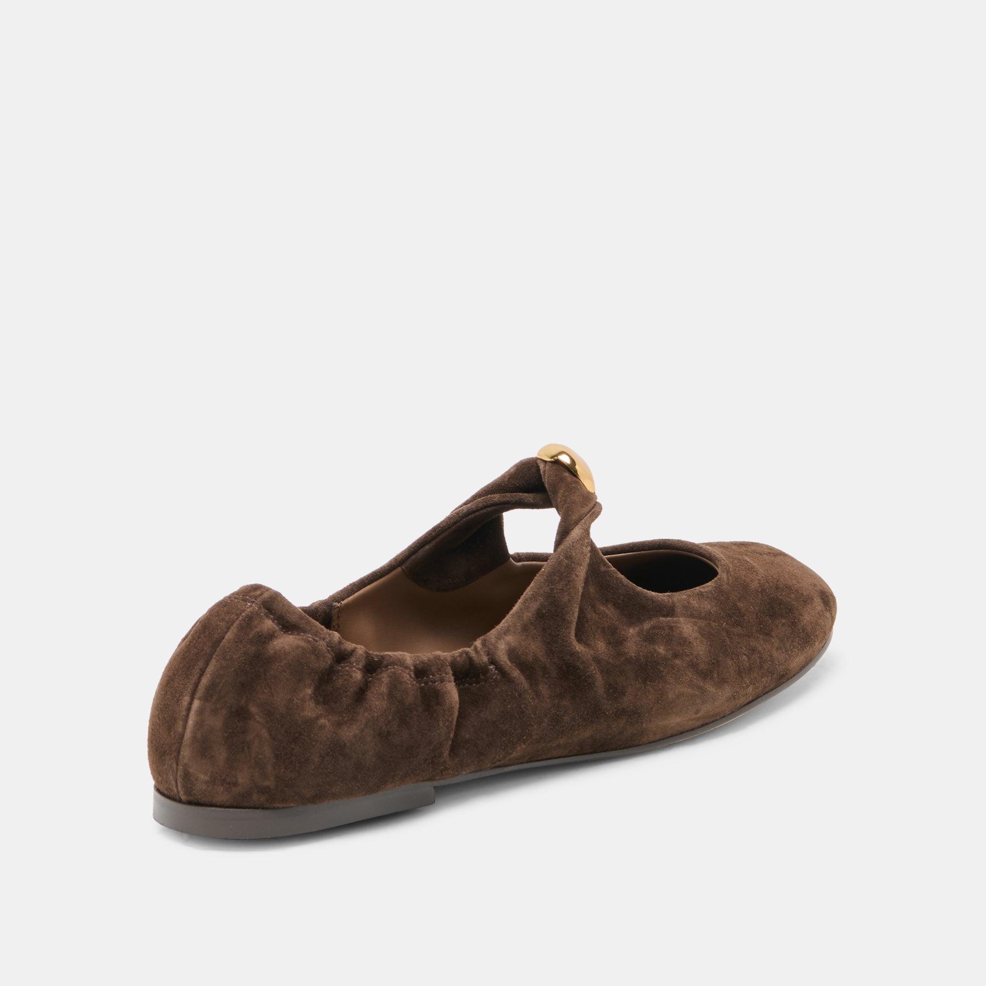 CORNEL FLATS DK BROWN SUEDE - view 3