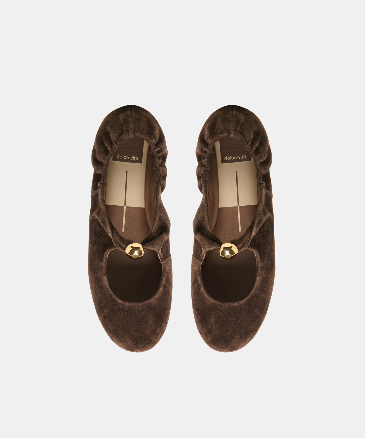 CORNEL FLATS DK BROWN SUEDE - view 3