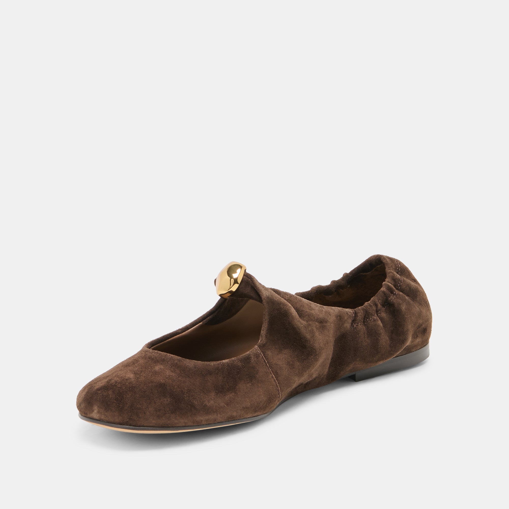 CORNEL FLATS DK BROWN SUEDE - view 4