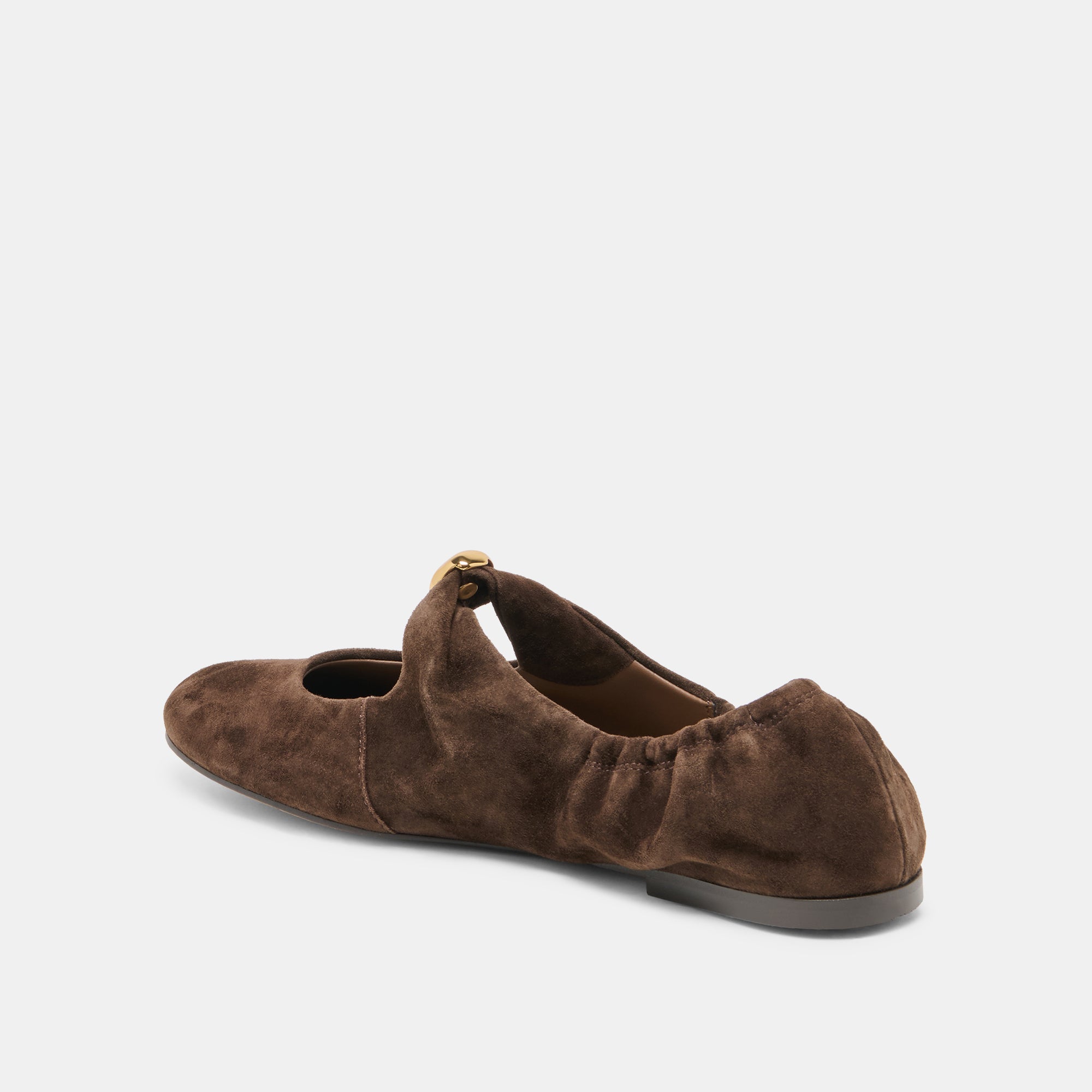 CORNEL FLATS DK BROWN SUEDE - view 5