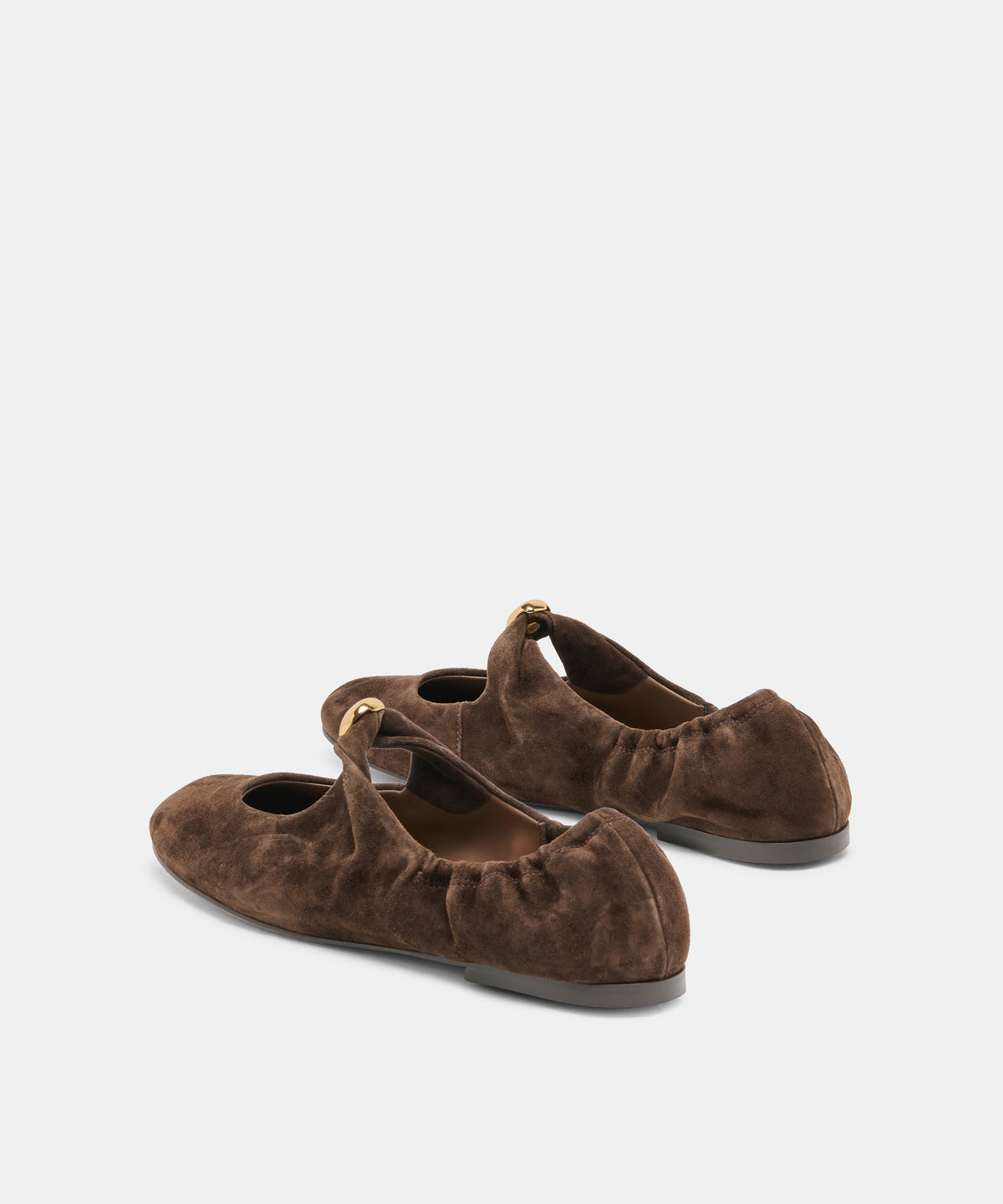CORNEL FLATS DK BROWN SUEDE - view 5