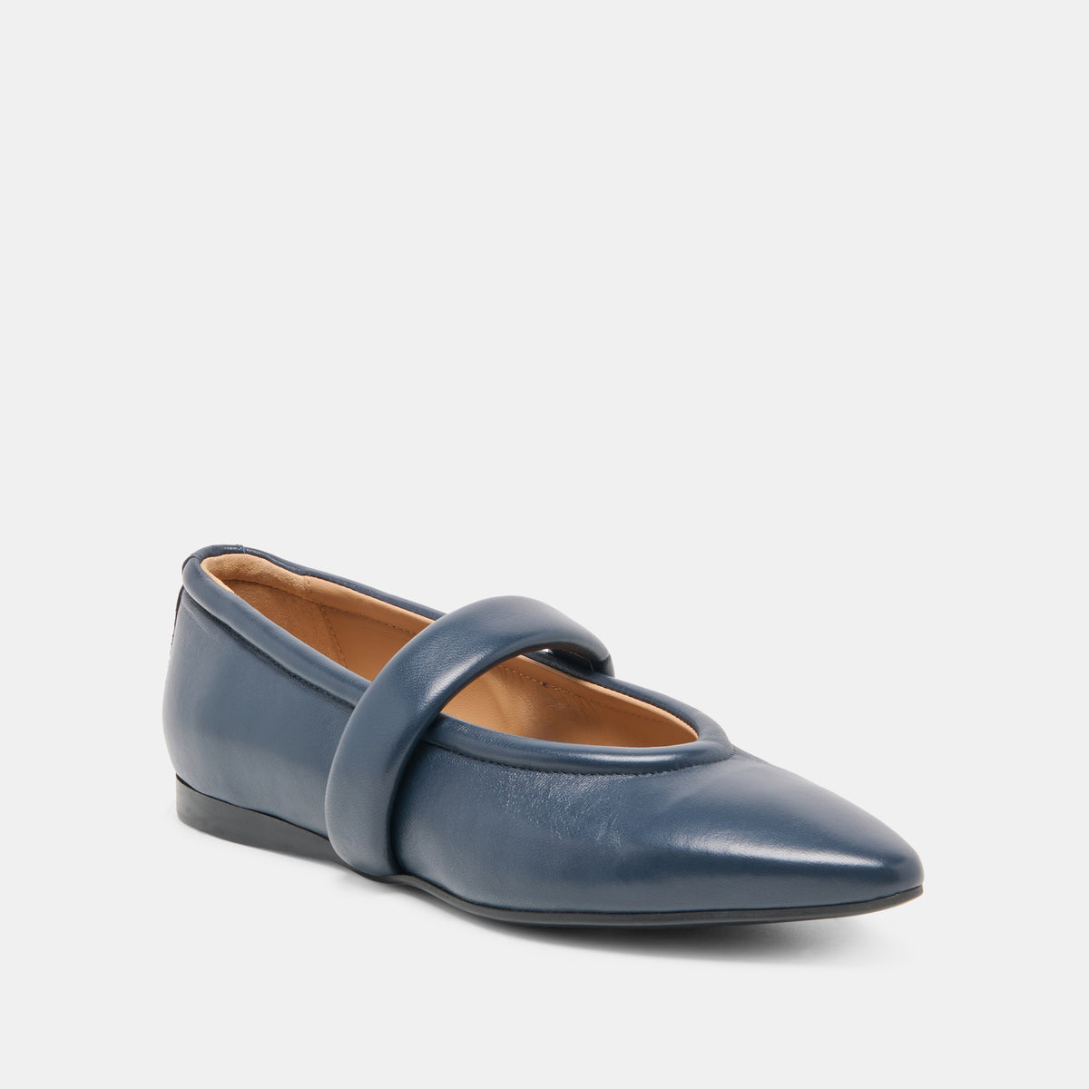 navy blue womens flat dress shoes Fera Ballet Flats in Leather | Size 5.5 Muslim Women Clothing Suit dp Size:30 Long Designed to marry comfort