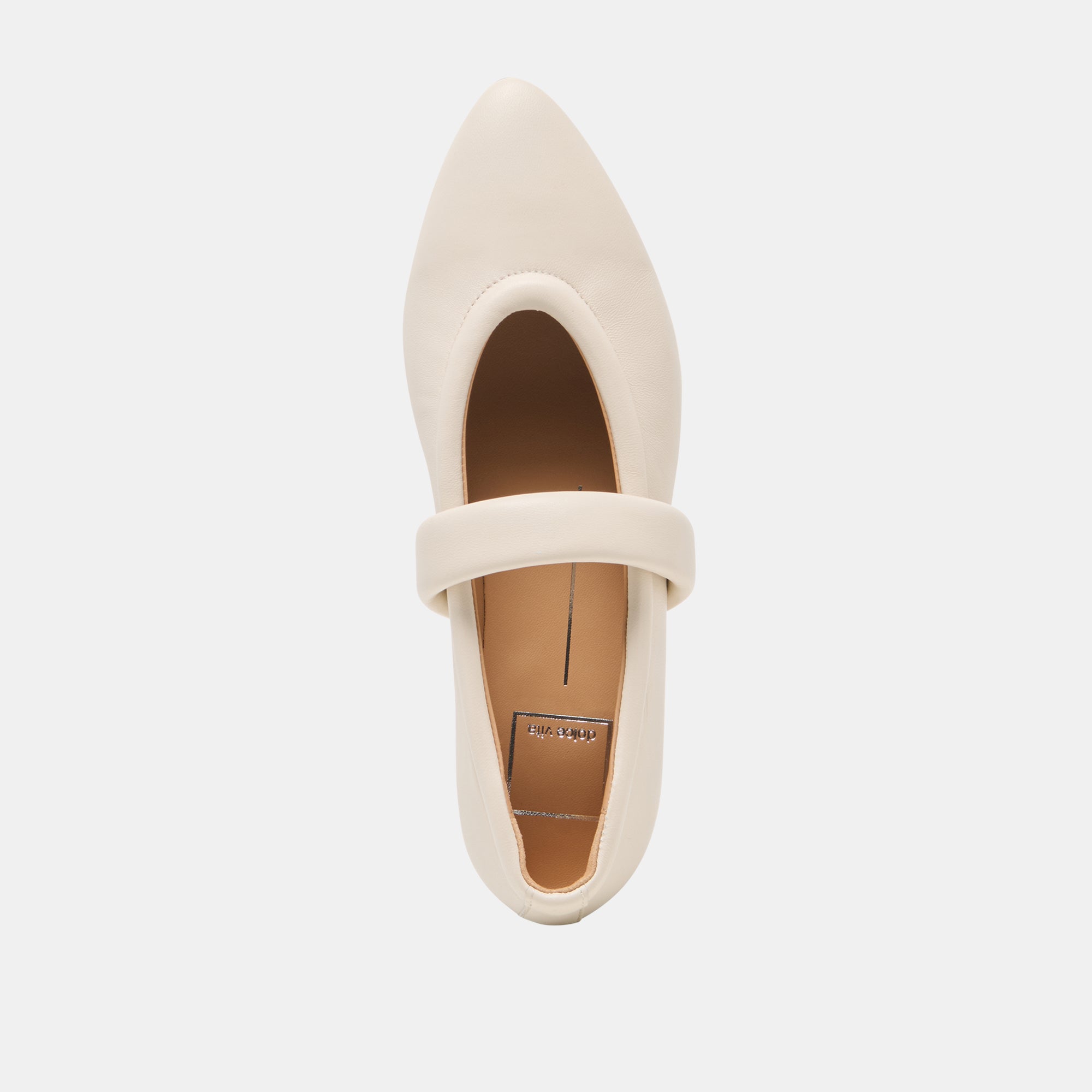 FERA BALLET FLATS OFF WHITE LEATHER - view 8