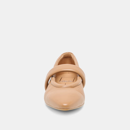 FERA BALLET FLATS TAN LEATHER
