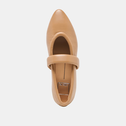 FERA BALLET FLATS TAN LEATHER