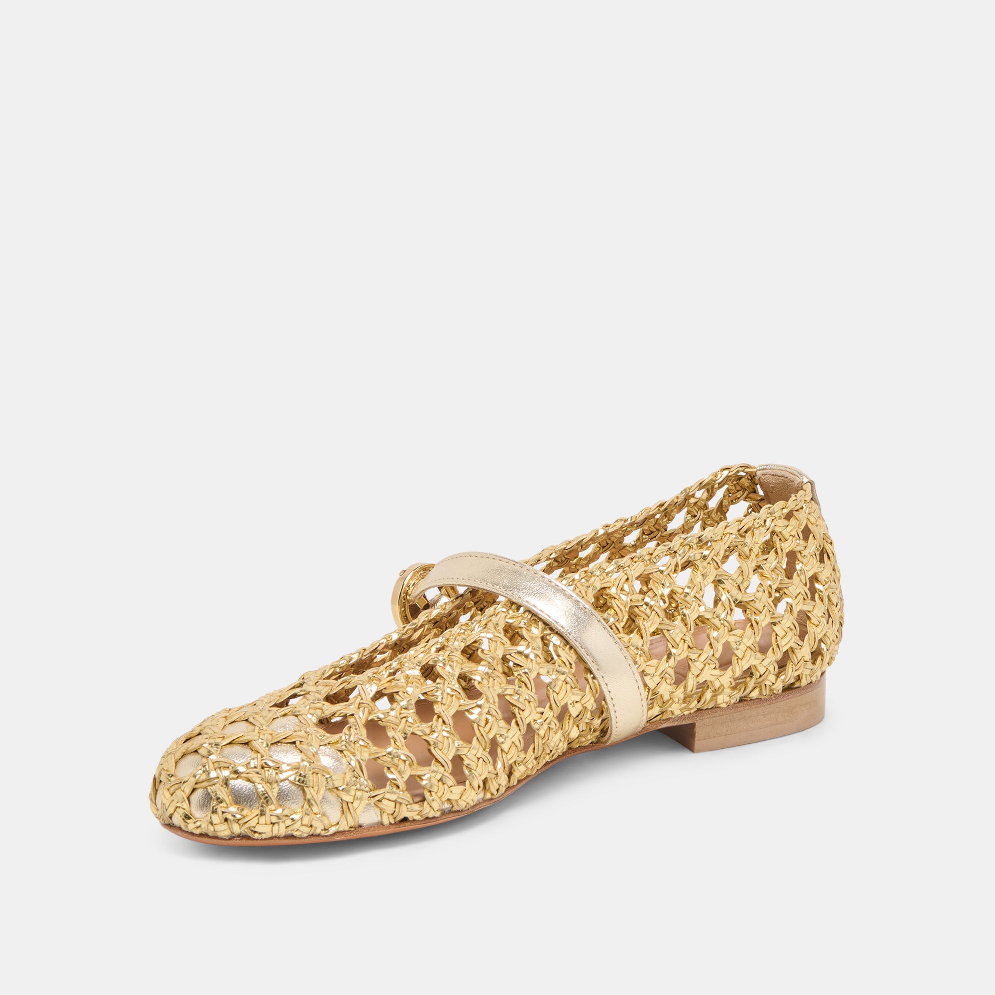 DOVER BALLET FLATS GOLD WOVEN STELLA - view 4