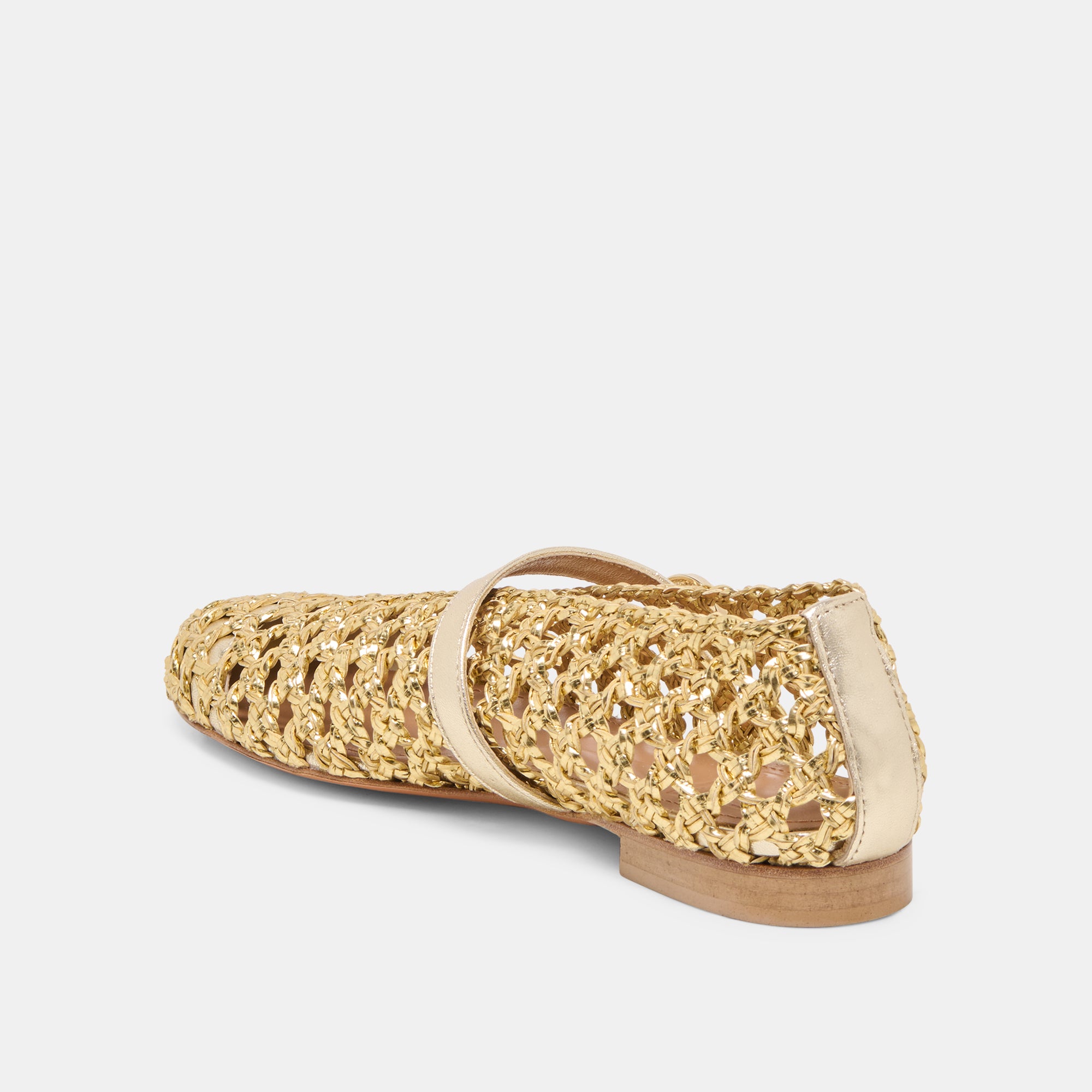 DOVER BALLET FLATS GOLD WOVEN STELLA - view 5