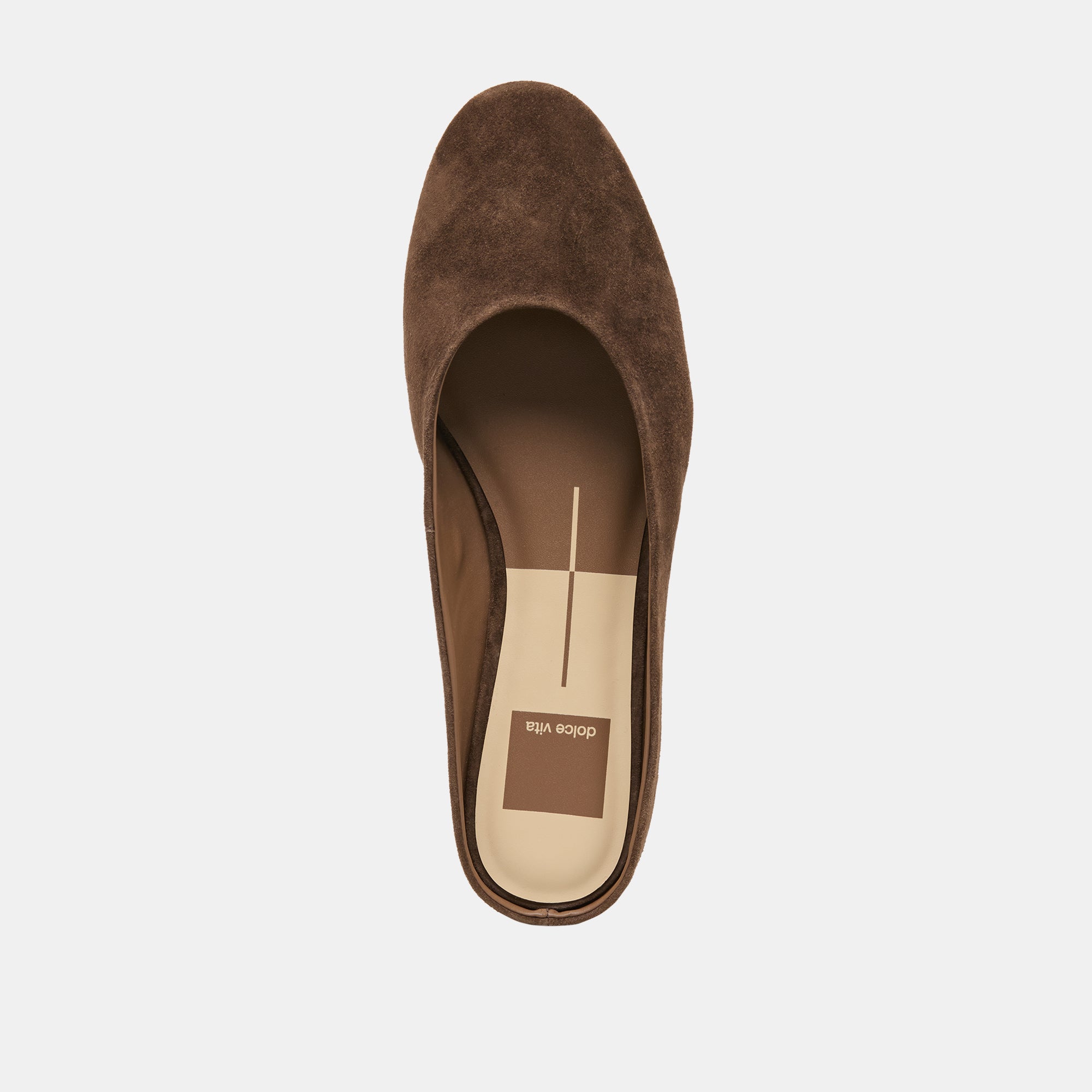 EILA FLATS DK BROWN SUEDE