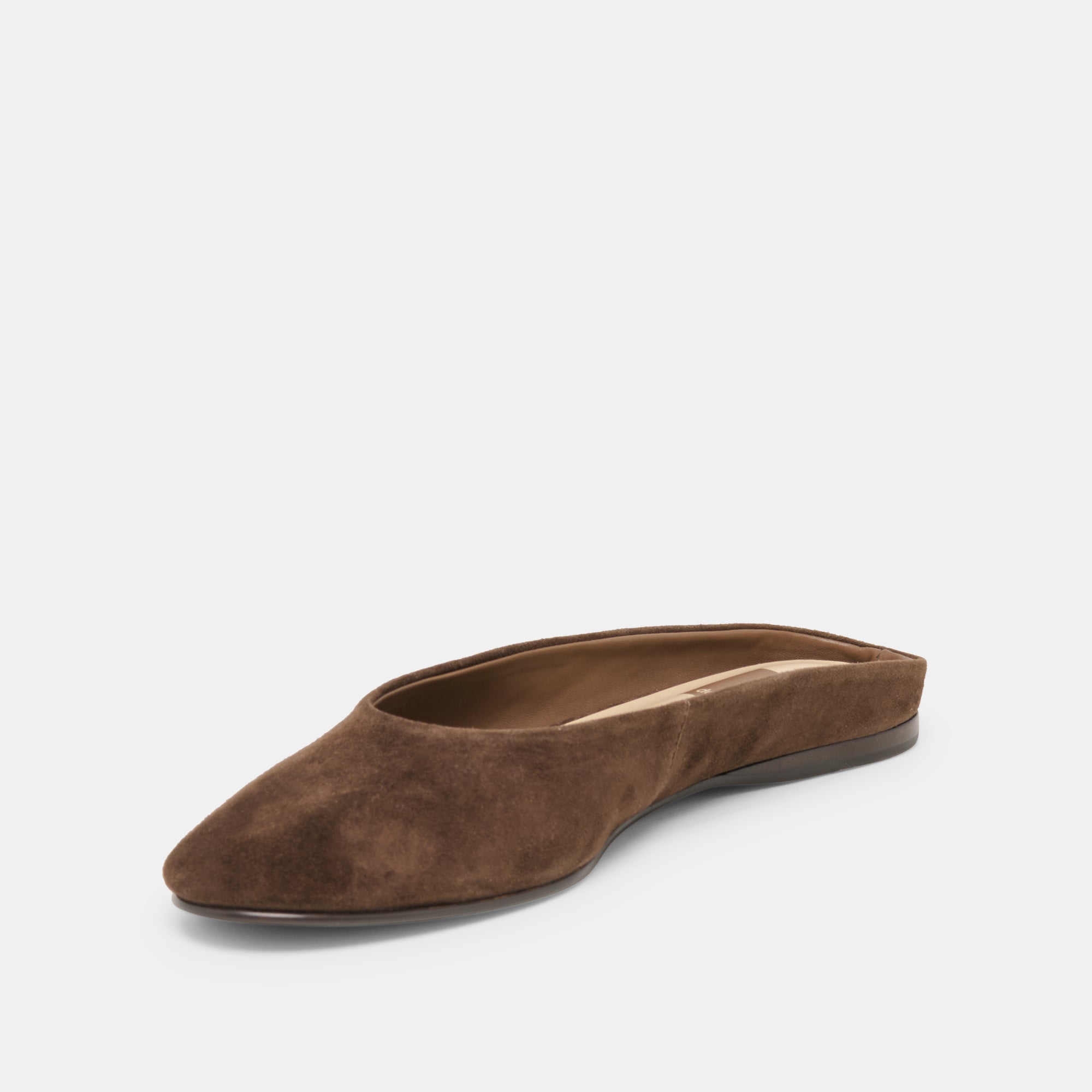 EILA FLATS DK BROWN SUEDE