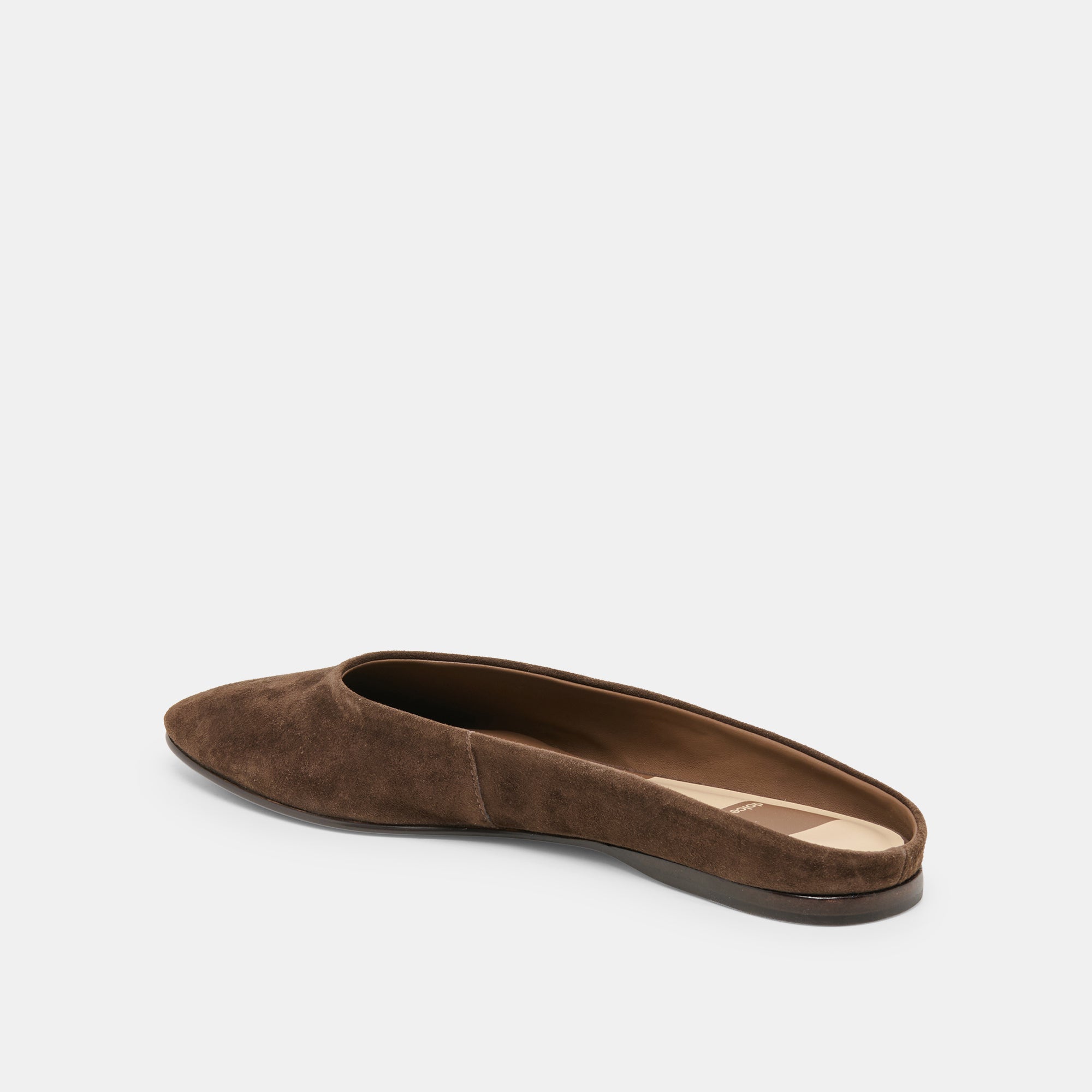 EILA FLATS DK BROWN SUEDE
