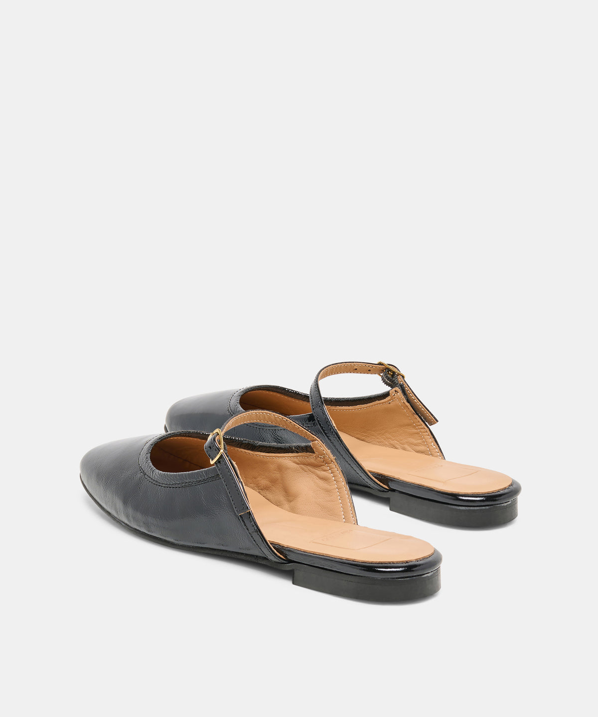 ELIO FLATS BLACK LEATHER - view 5