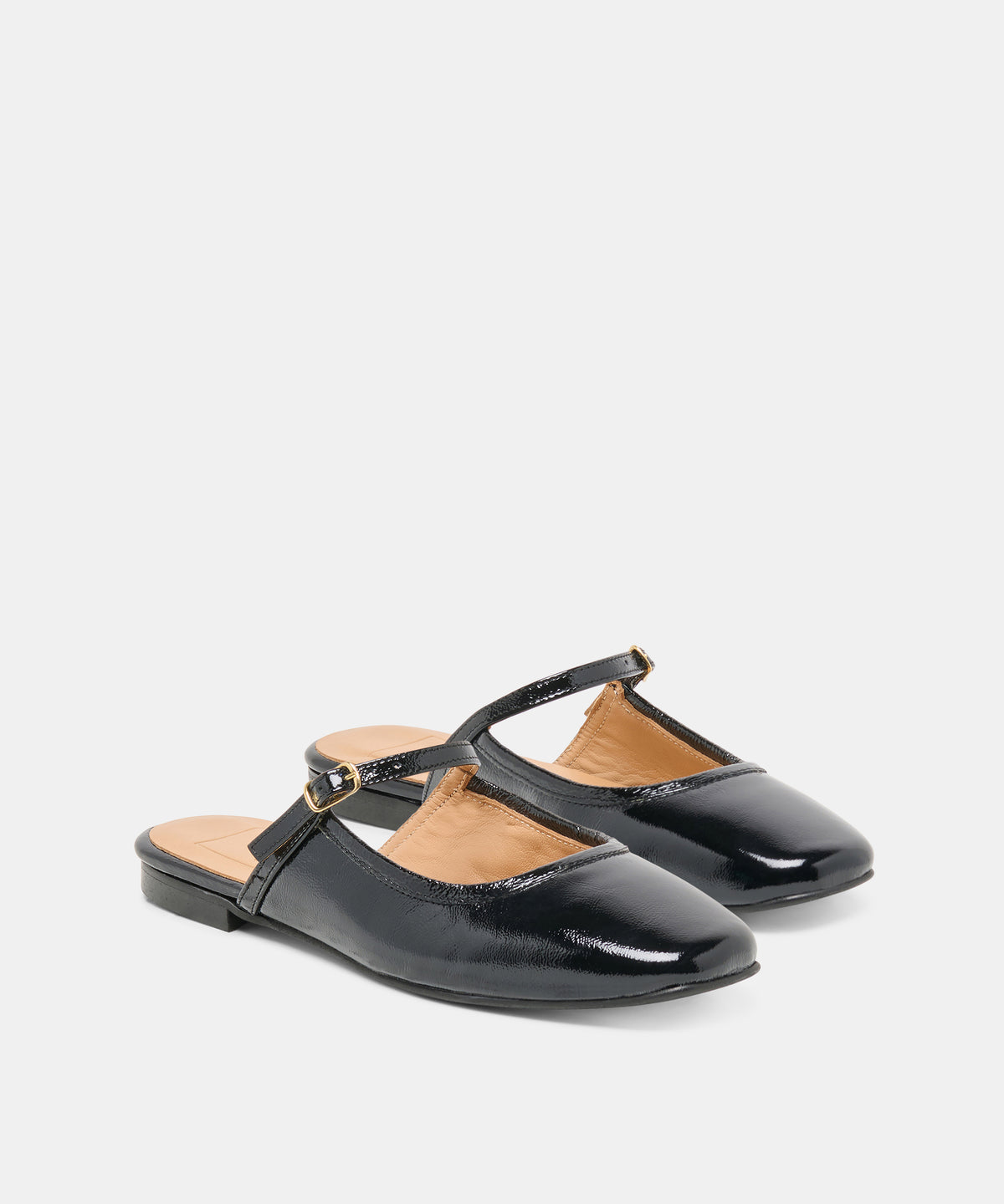 ELIO FLATS BLACK LEATHER - view 2