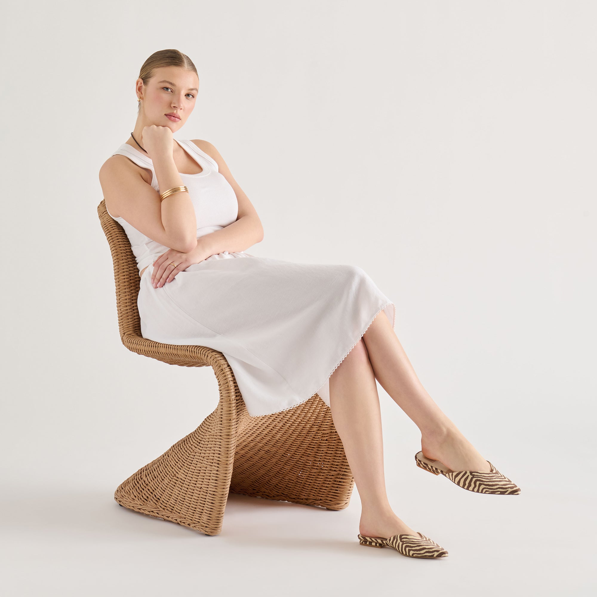 ELM FLATS BEIGE ZEBRA RAFFIA - view 4